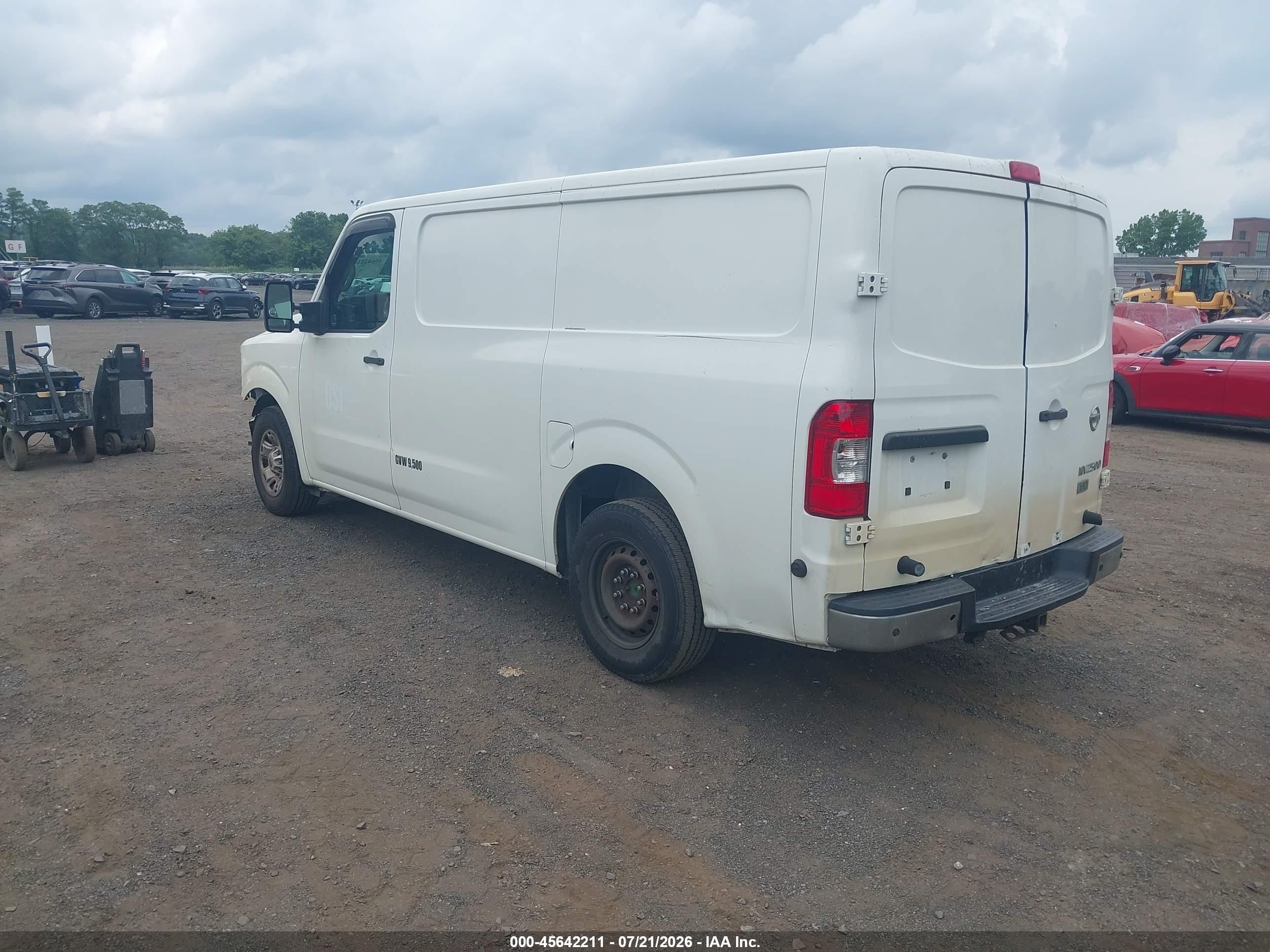 2013 Nissan Nv Cargo Nv2500 Hd Sv V8 White vin: 1N6AF0KY0DN113619