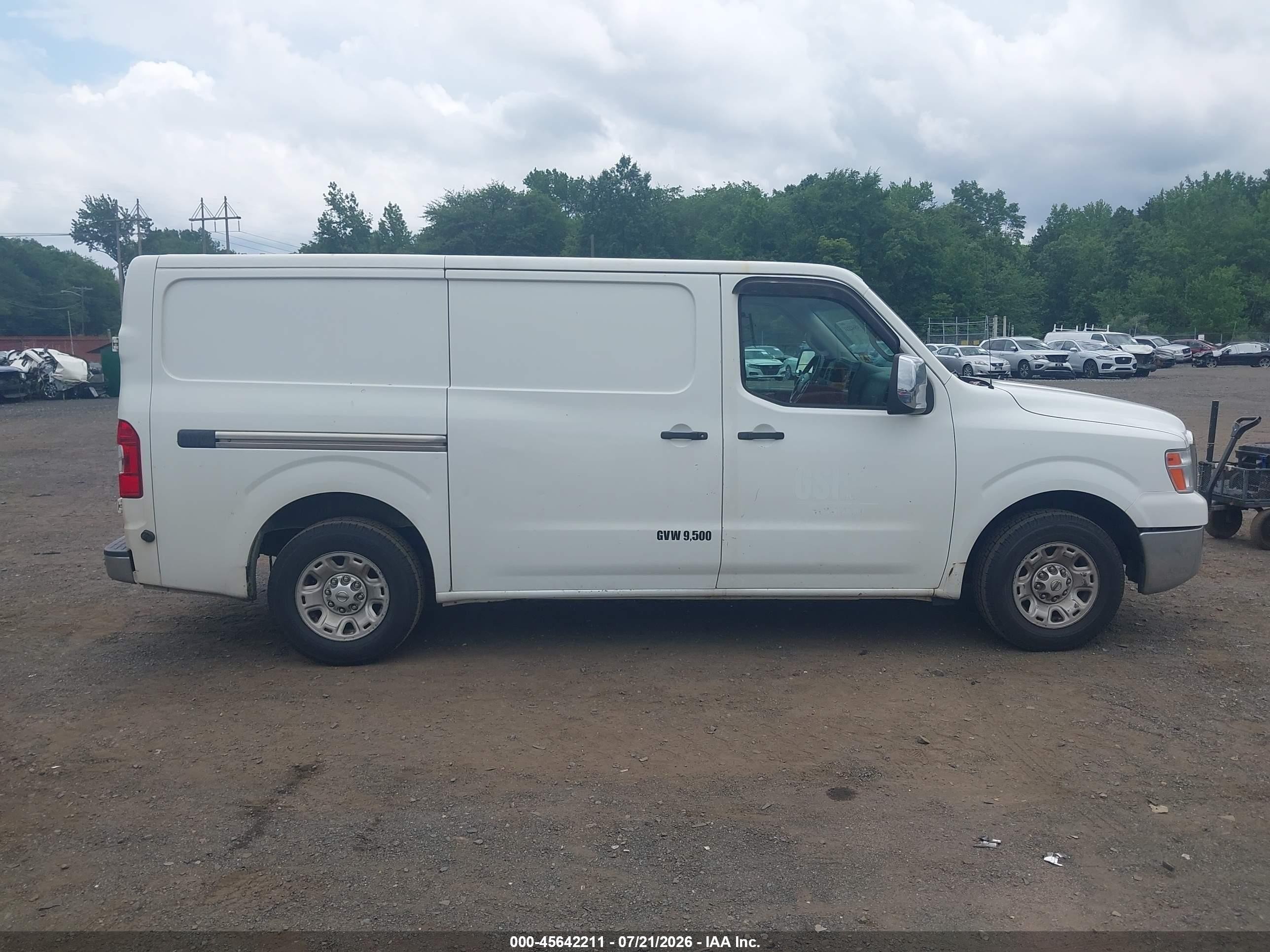 2013 Nissan Nv Cargo Nv2500 Hd Sv V8 White vin: 1N6AF0KY0DN113619