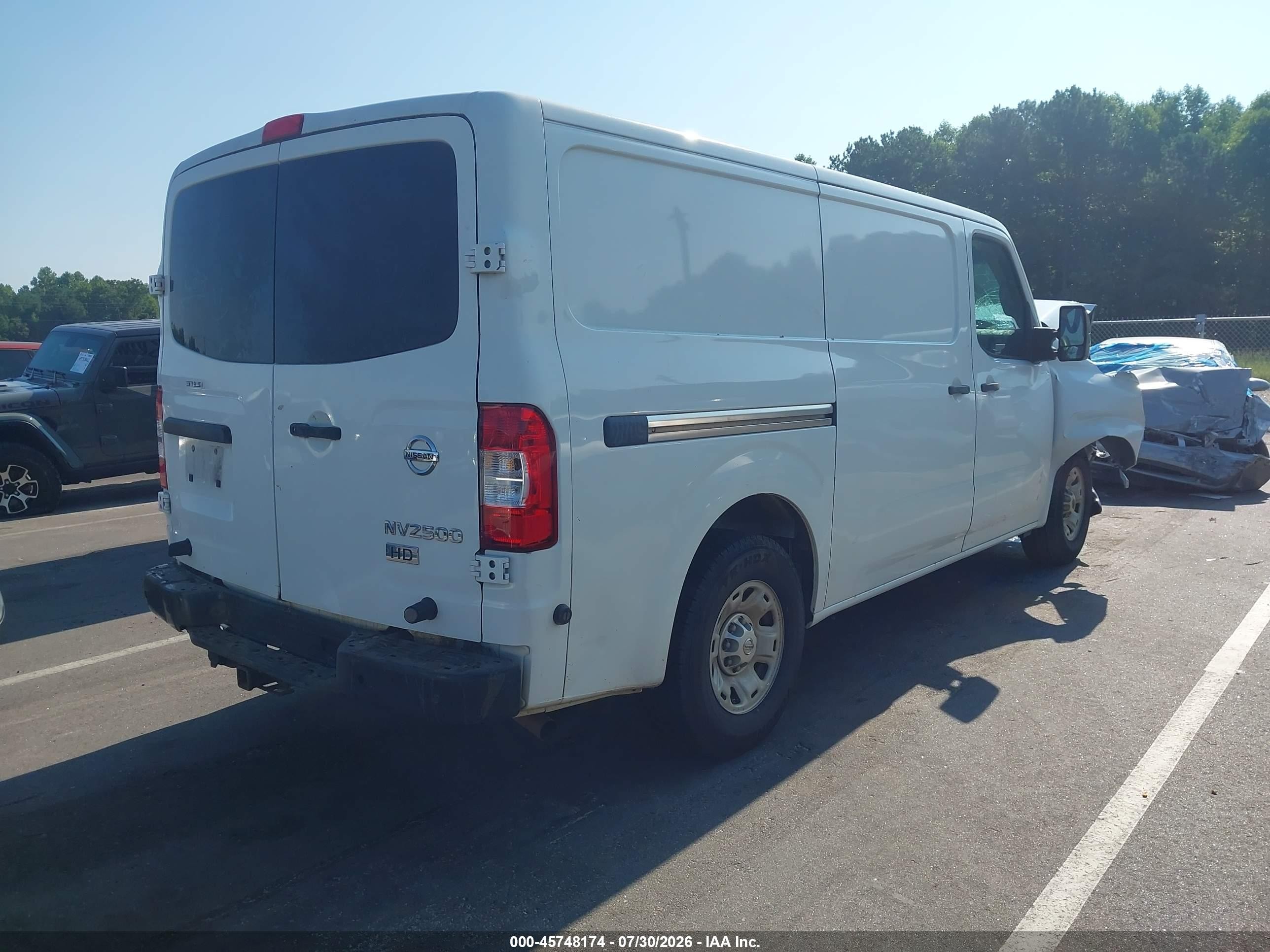 2014 Nissan Nv Cargo Nv2500 Hd Sv V8 White vin: 1N6AF0KY1EN108527