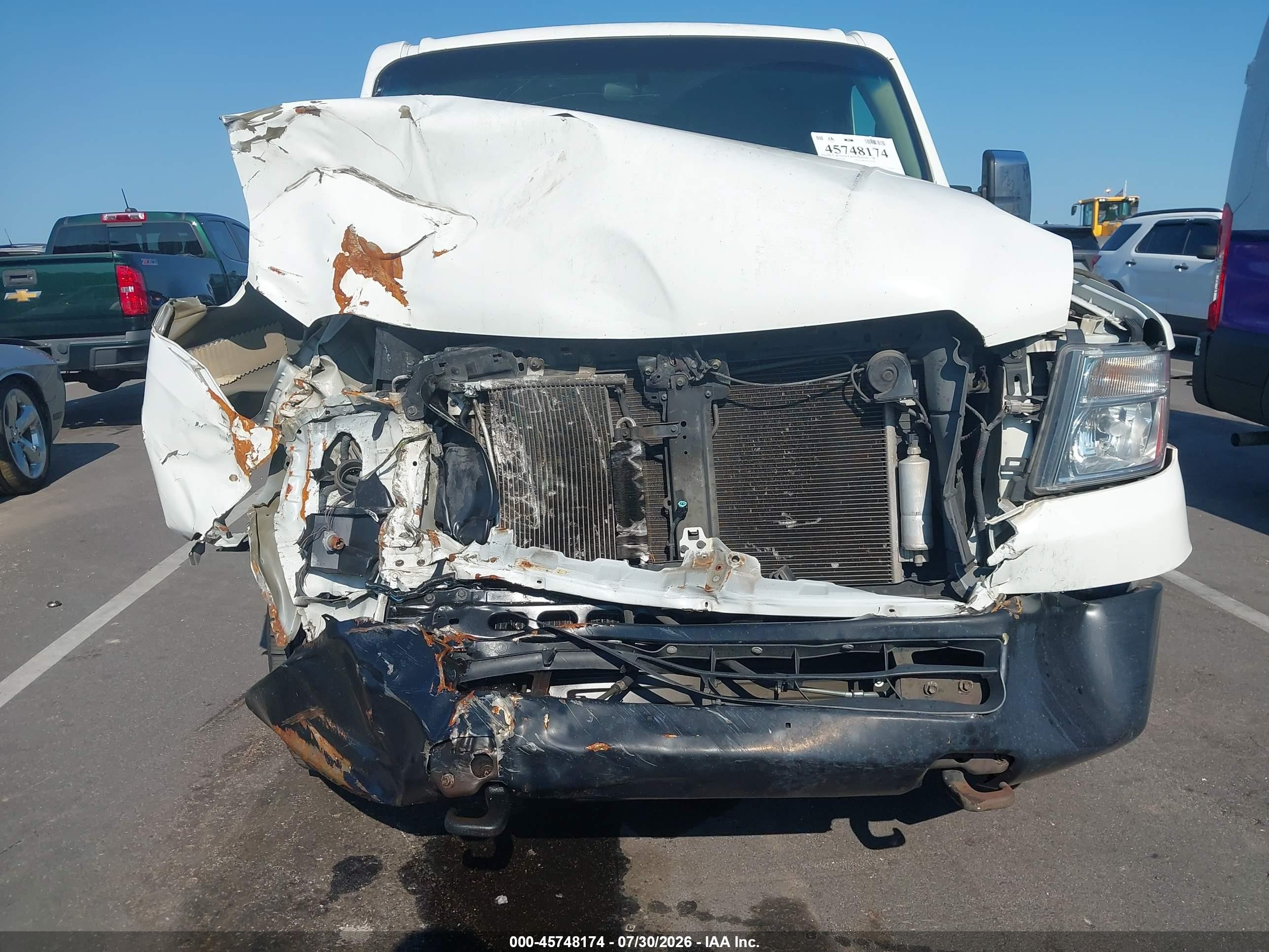 2014 Nissan Nv Cargo Nv2500 Hd Sv V8 White vin: 1N6AF0KY1EN108527