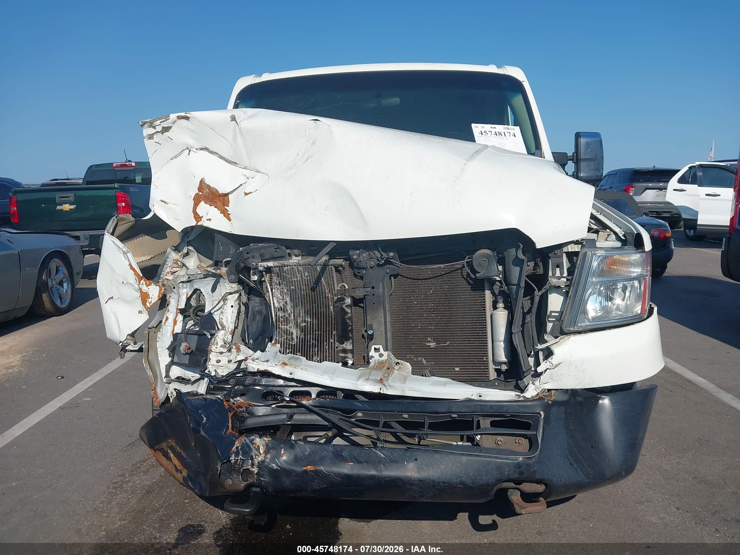 2014 Nissan Nv Cargo Nv2500 Hd Sv V8 White vin: 1N6AF0KY1EN108527