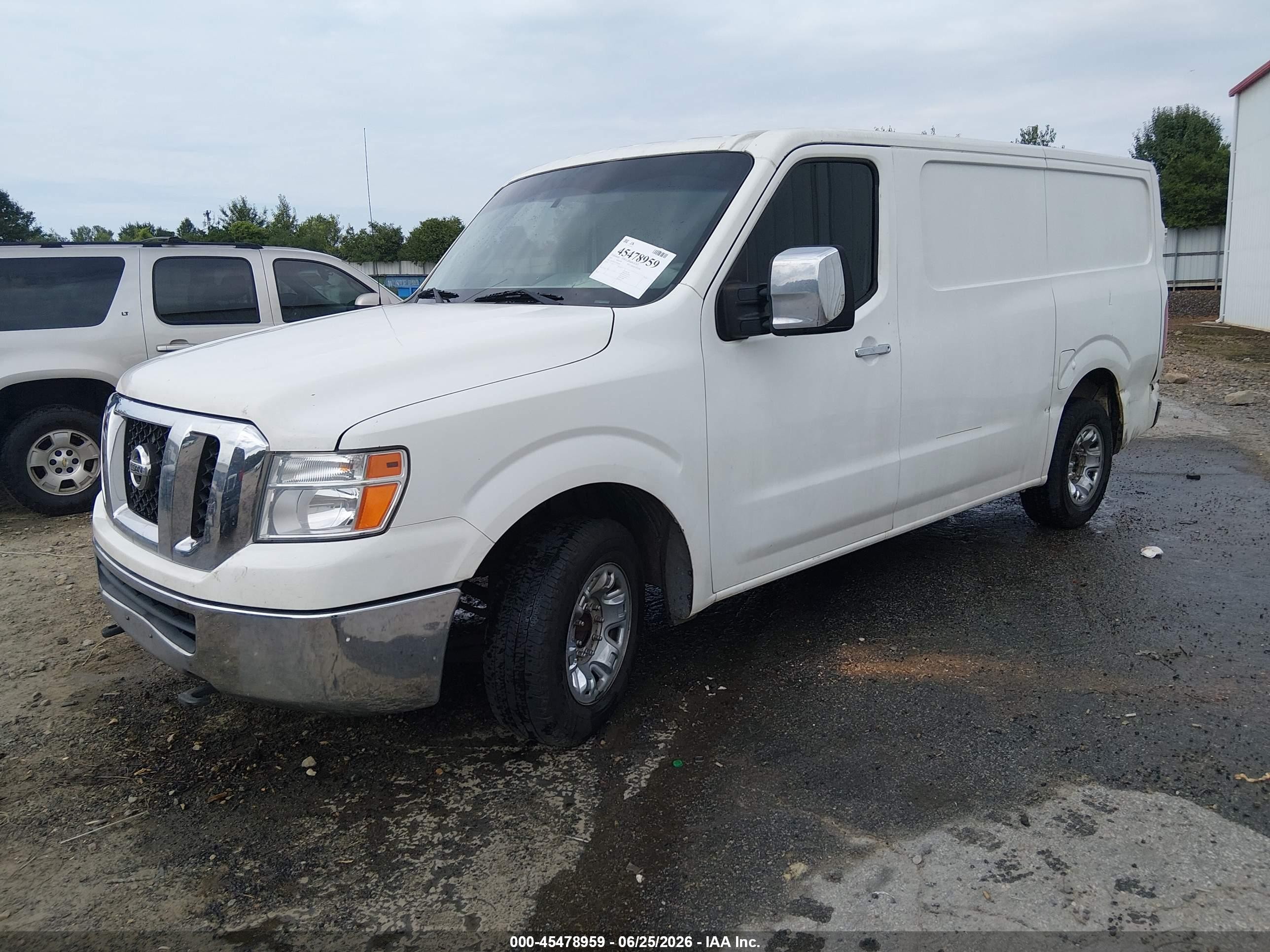 2015 Nissan Nv Cargo Nv2500 Hd Sl V8 White vin: 1N6AF0KY1FN802460