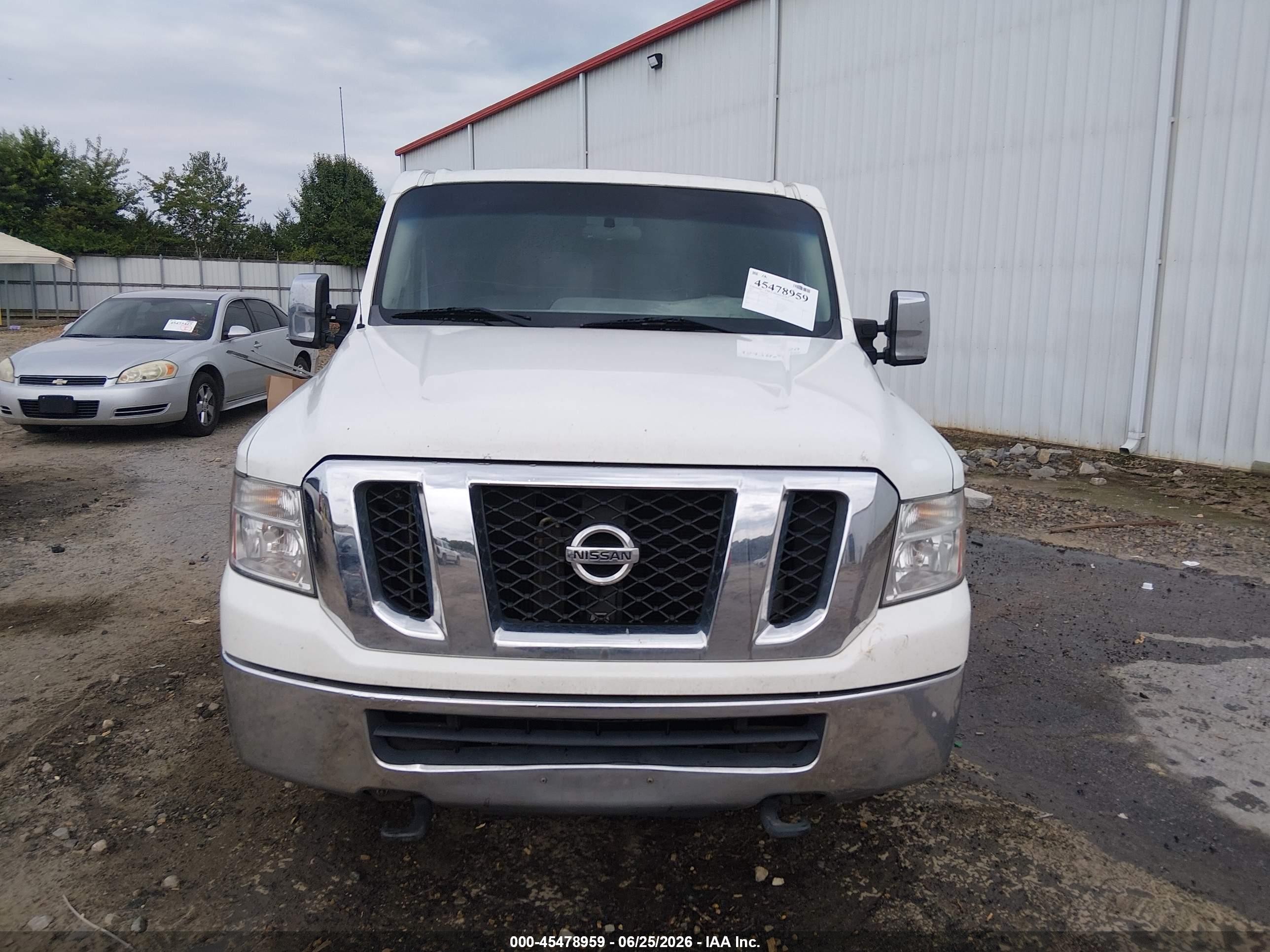 2015 Nissan Nv Cargo Nv2500 Hd Sl V8 White vin: 1N6AF0KY1FN802460