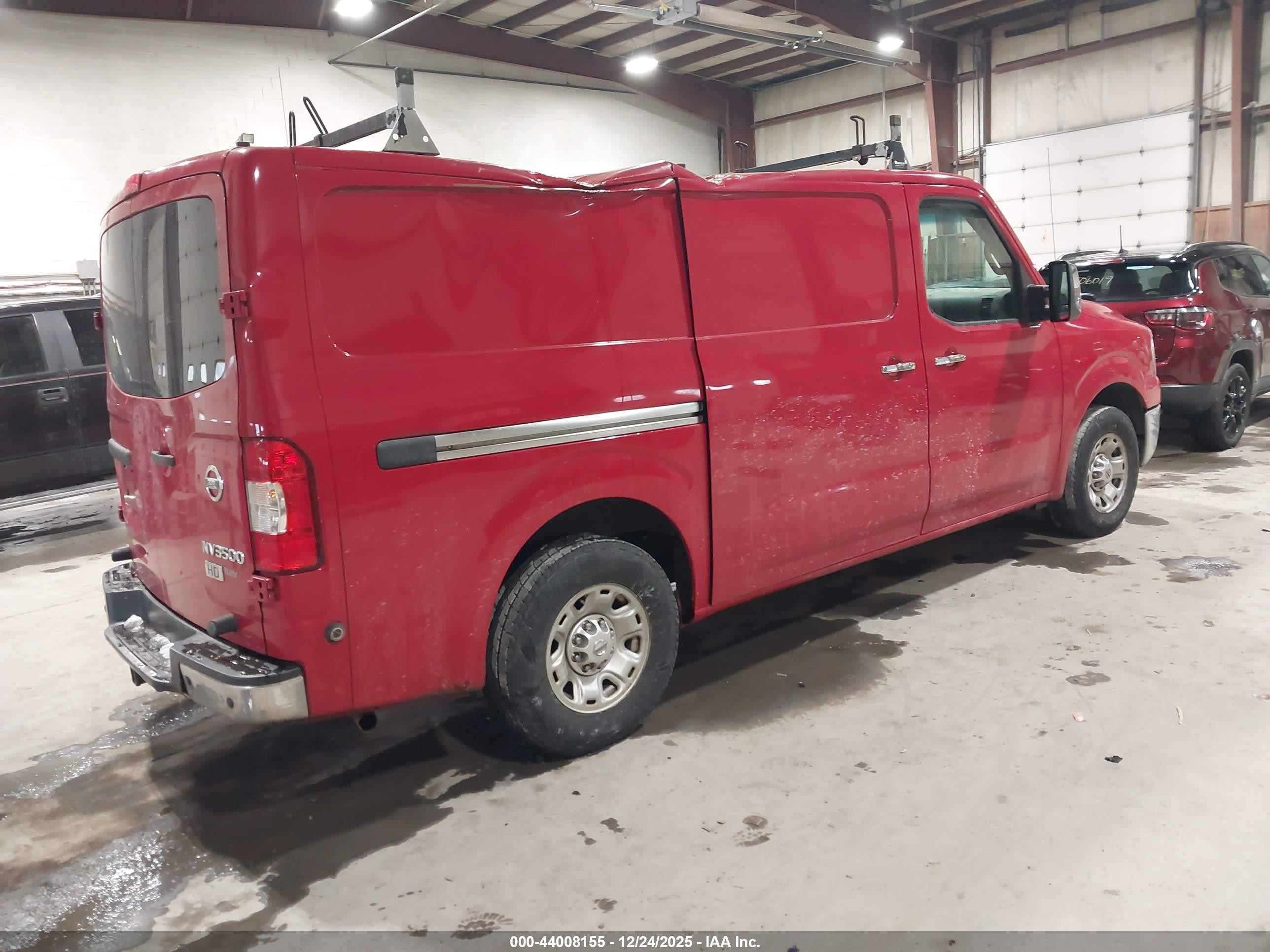 2012 Nissan Nv 3500 Nv3500 Hd Sv V8 Red vin: 1N6AF0KY7CN103510