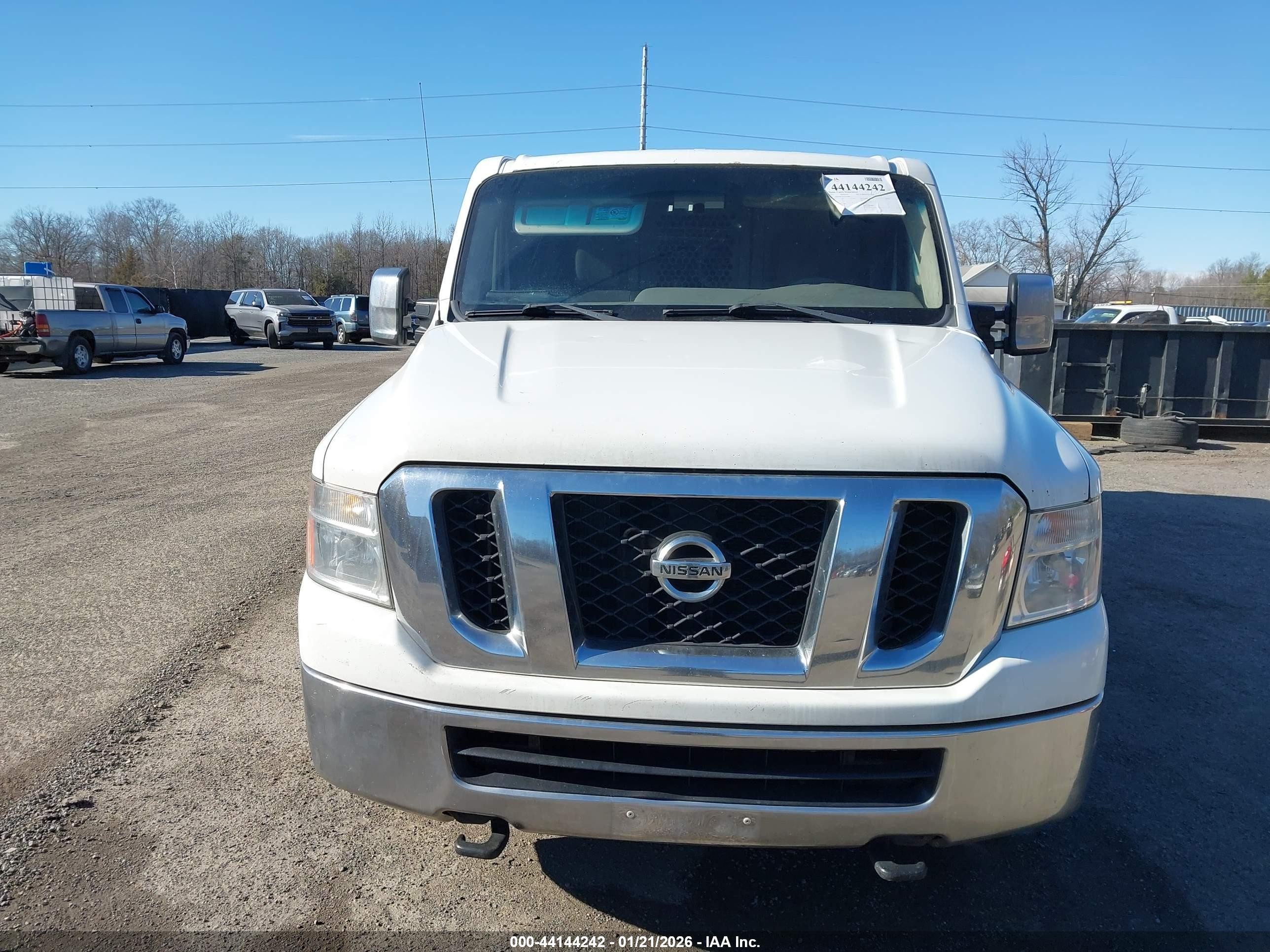 2013 Nissan Nv Cargo Nv3500 Hd Sv V8 White vin: 1N6AF0KY7DN105985