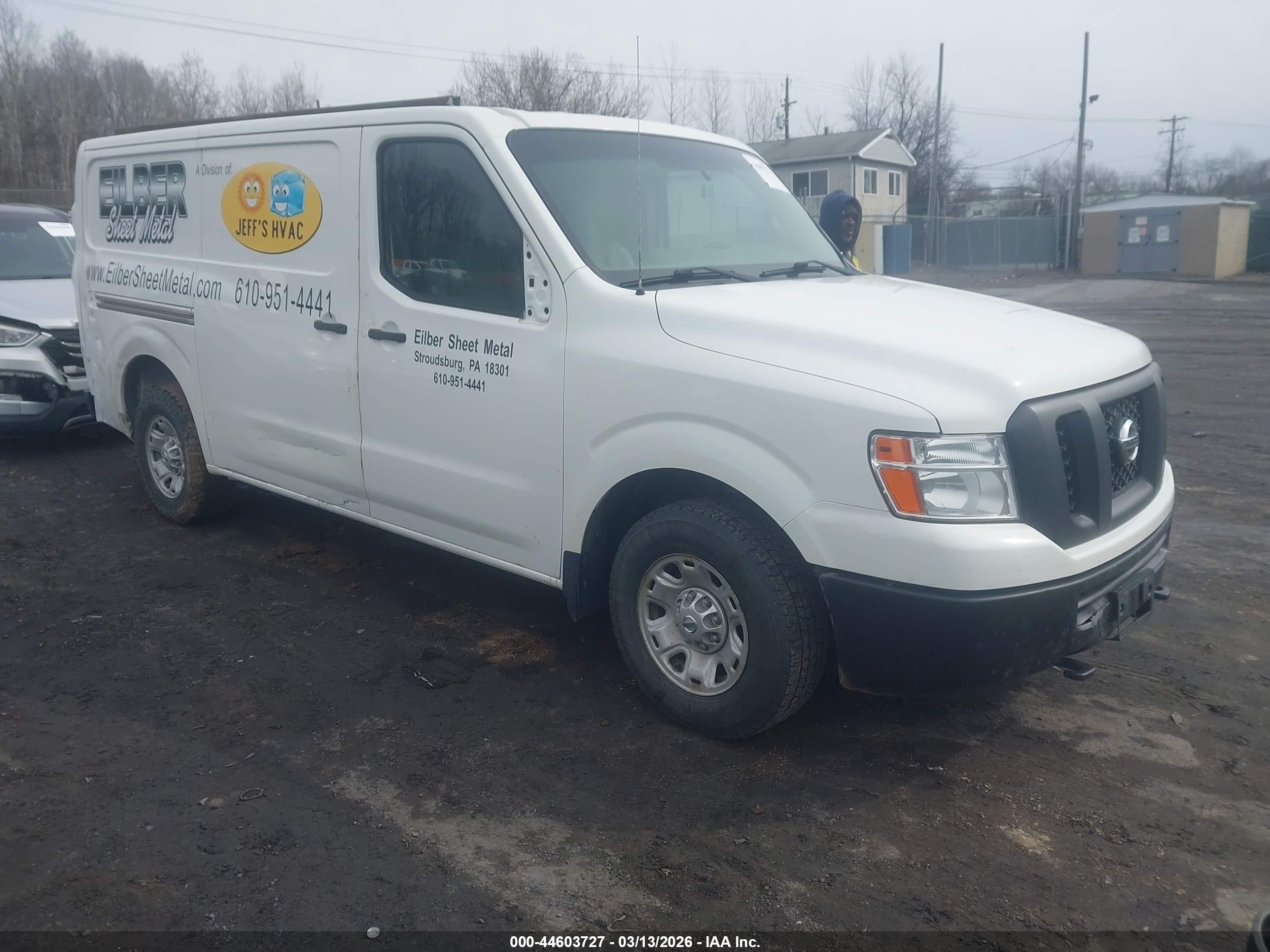 2013 Nissan Nv Cargo Nv3500 Hd S V8 White vin: 1N6AF0KY7DN107767