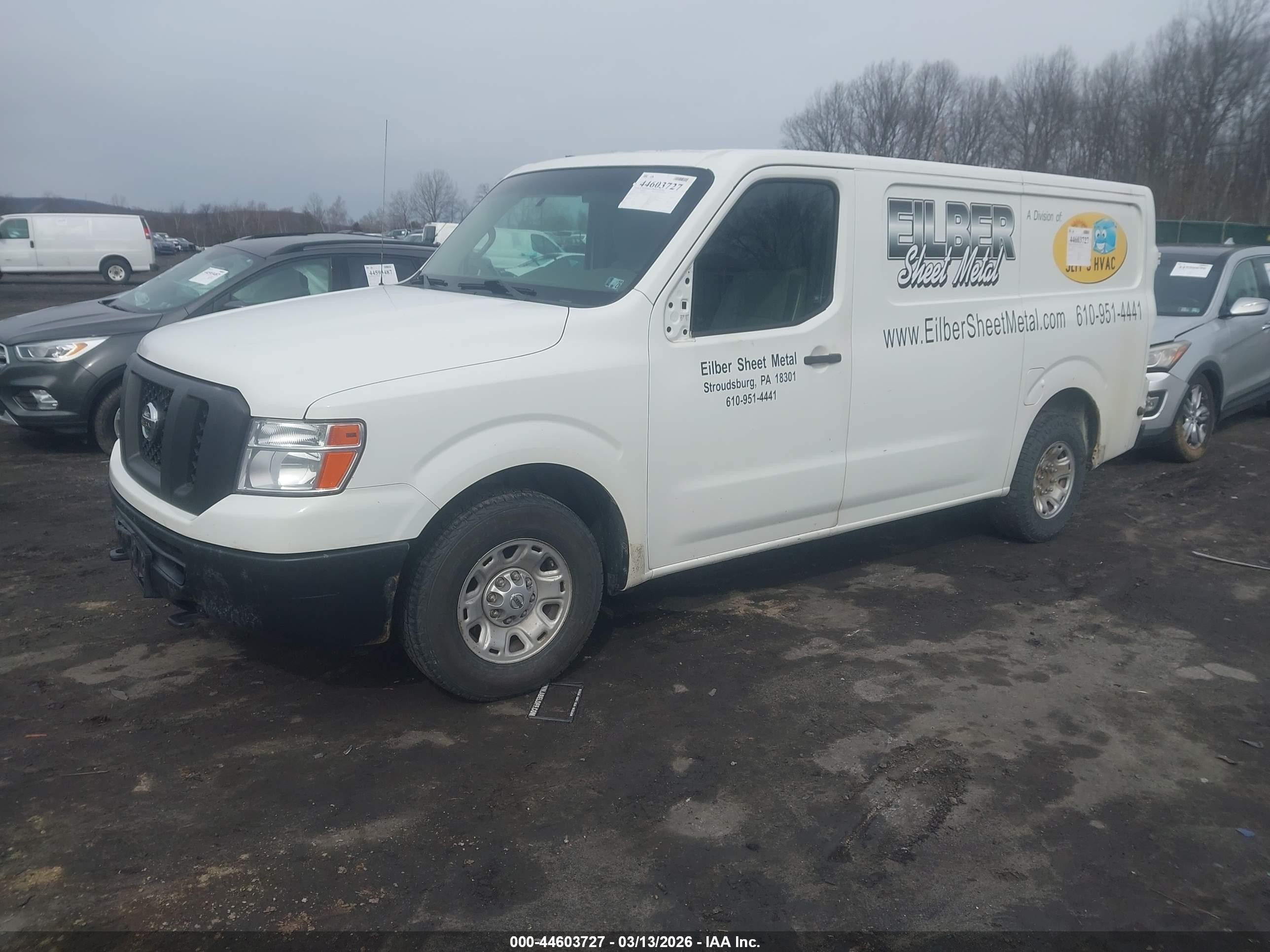 2013 Nissan Nv Cargo Nv3500 Hd S V8 White vin: 1N6AF0KY7DN107767