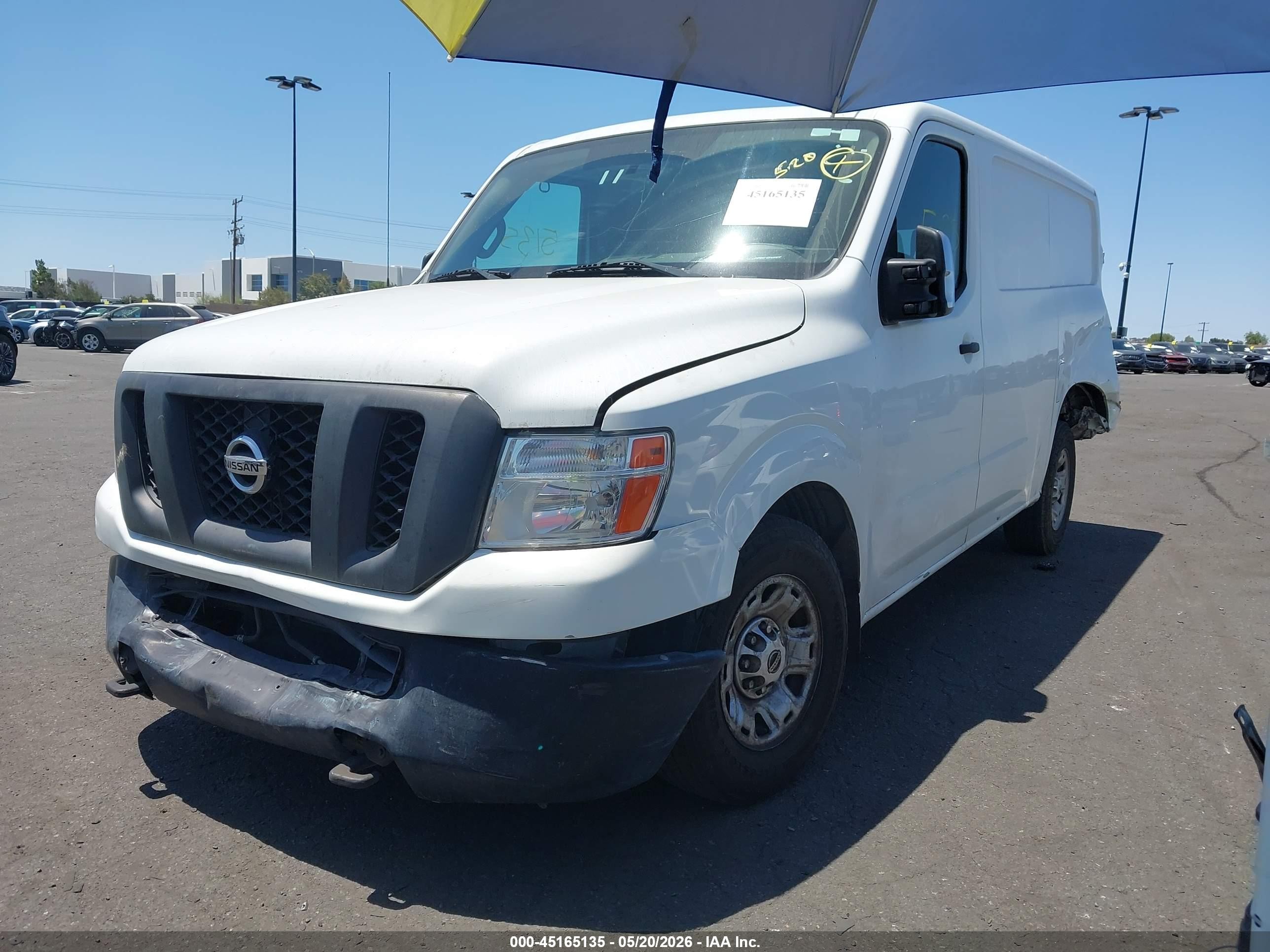 2013 Nissan Nv Cargo Nv3500 Hd S V8 White vin: 1N6AF0KY7DN108269