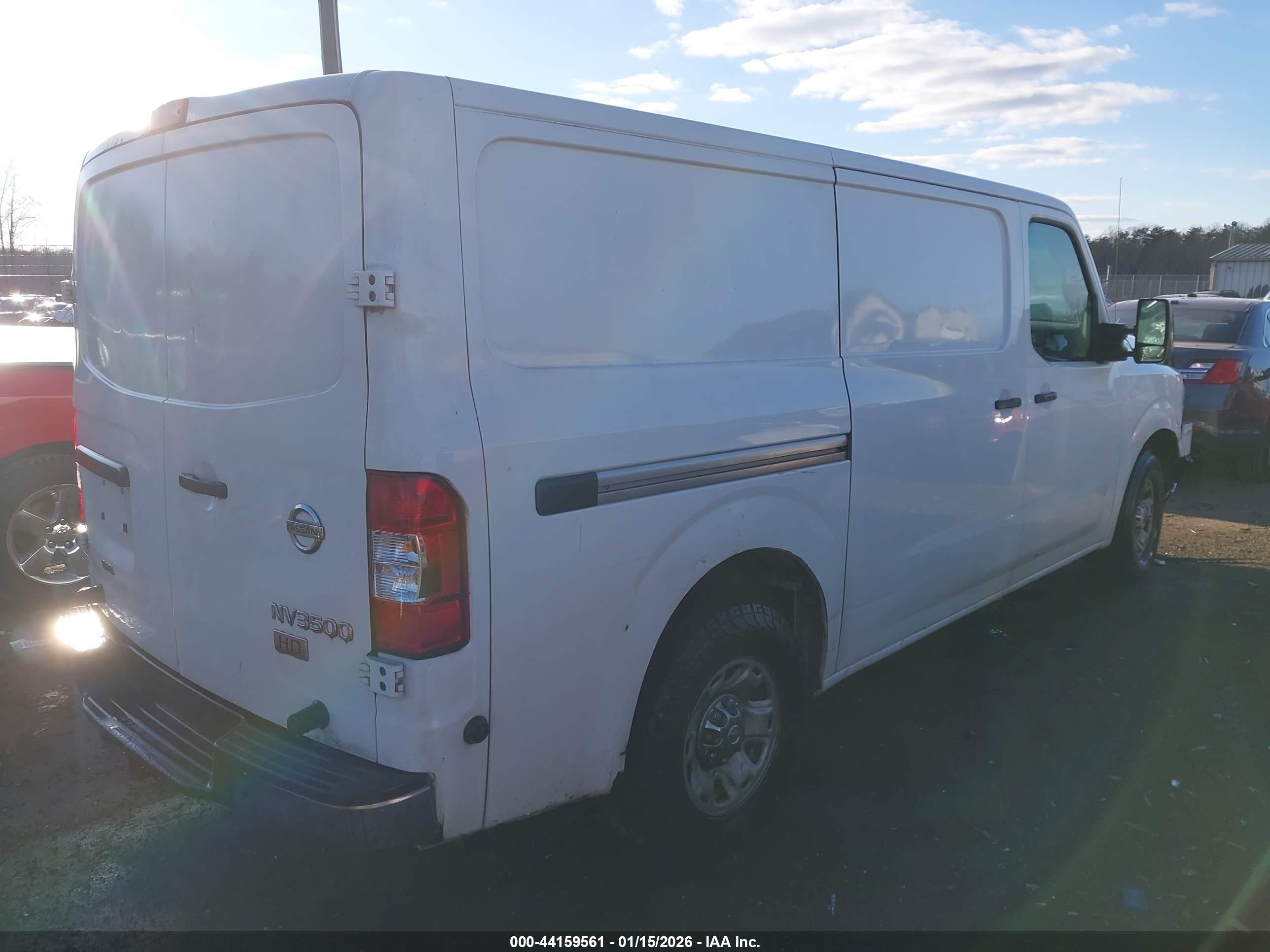 2013 Nissan Nv Cargo Nv3500 Hd Sv V8 White vin: 1N6AF0KY9DN108287