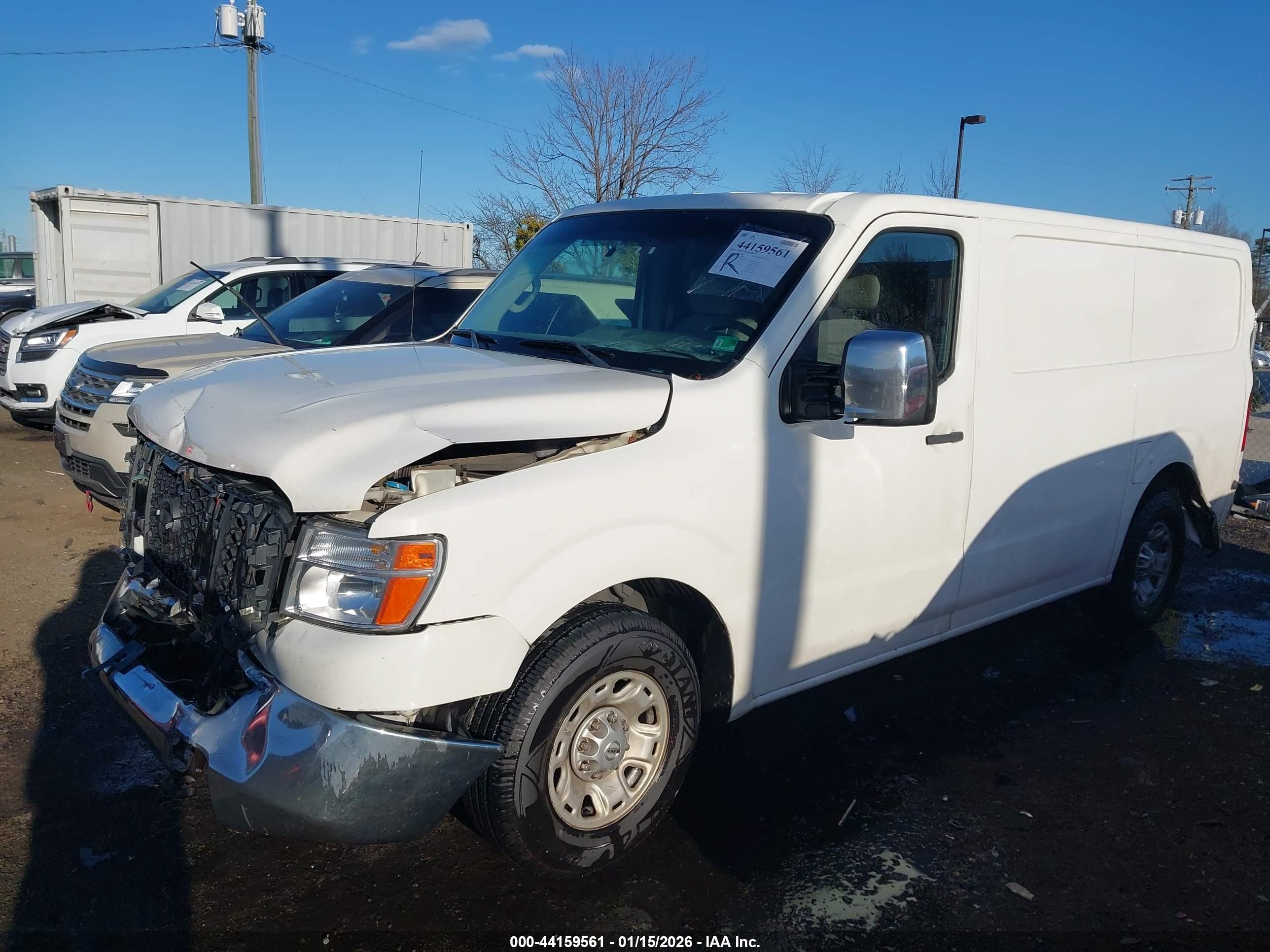 2013 Nissan Nv Cargo Nv3500 Hd Sv V8 White vin: 1N6AF0KY9DN108287