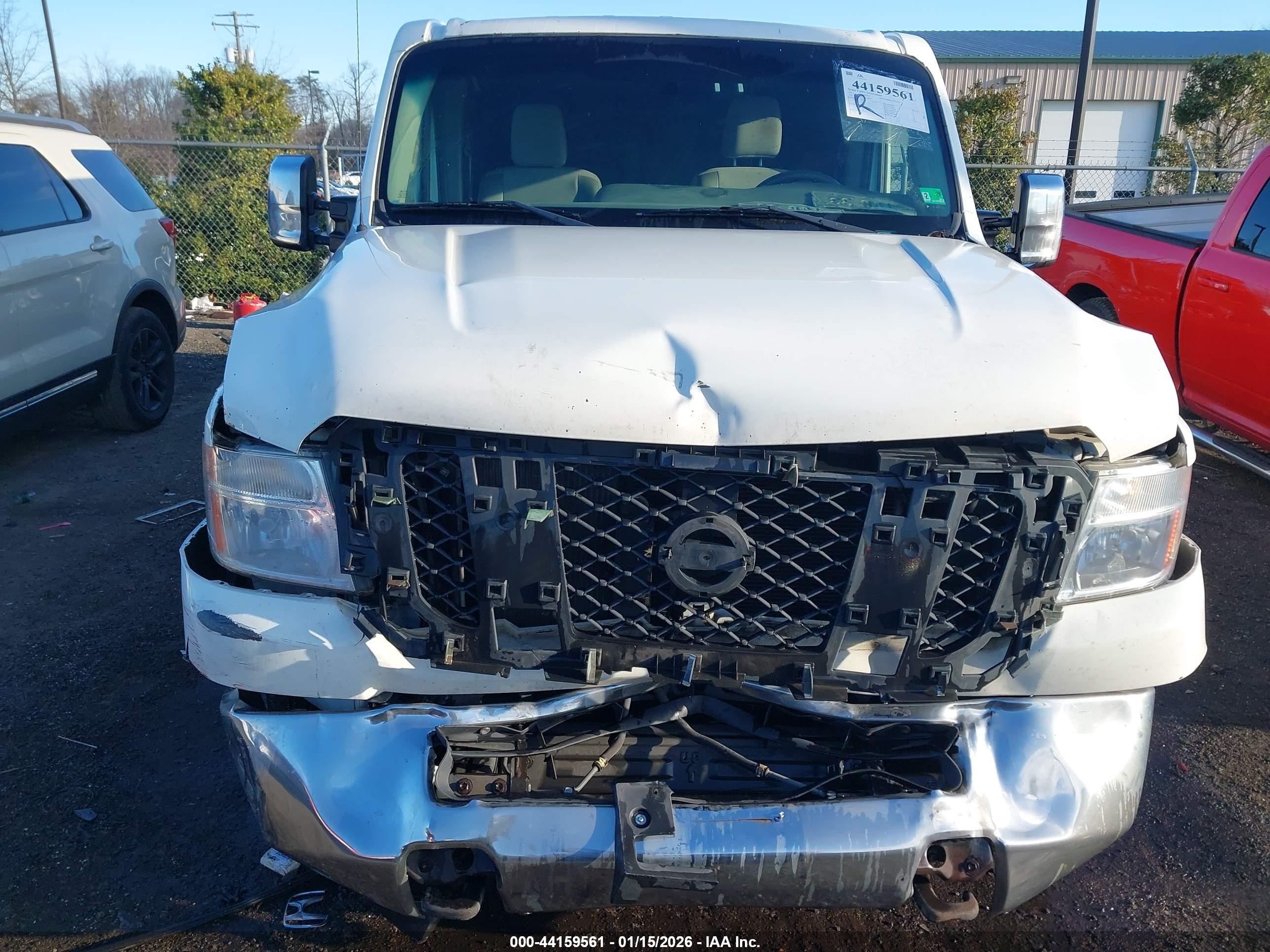 2013 Nissan Nv Cargo Nv3500 Hd Sv V8 White vin: 1N6AF0KY9DN108287