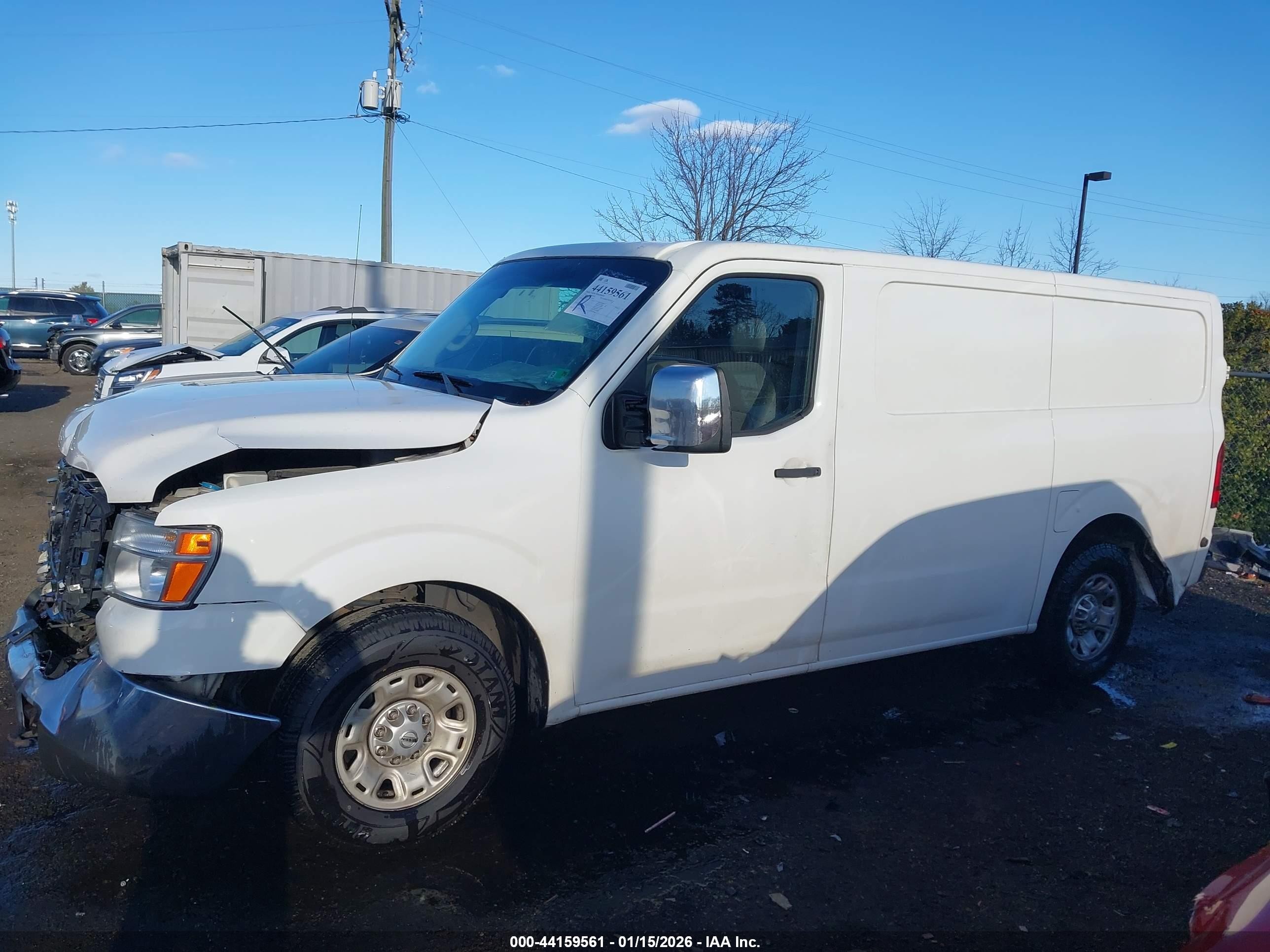 2013 Nissan Nv Cargo Nv3500 Hd Sv V8 White vin: 1N6AF0KY9DN108287