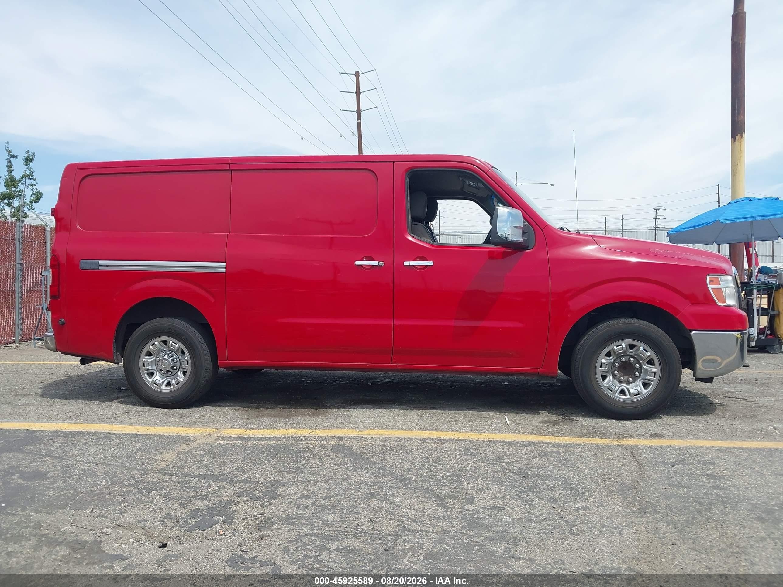 2015 Nissan Nv Cargo Nv2500 Hd S V8/sl V8/sv V8 Red vin: 1N6AF0KY9FN800102
