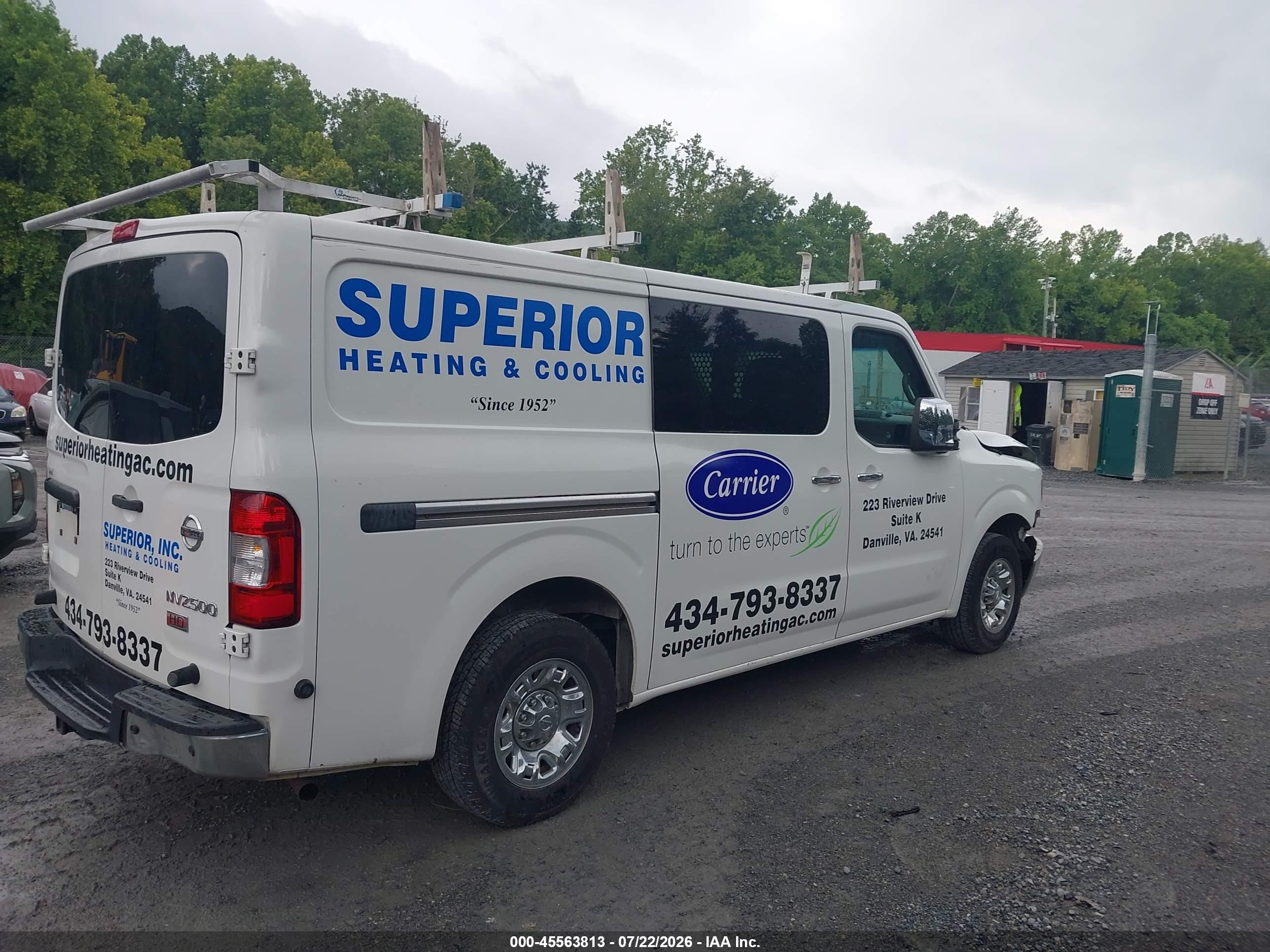 2014 Nissan Nv Cargo Nv2500 Hd Sv V8 White vin: 1N6AF0KYXEN108493