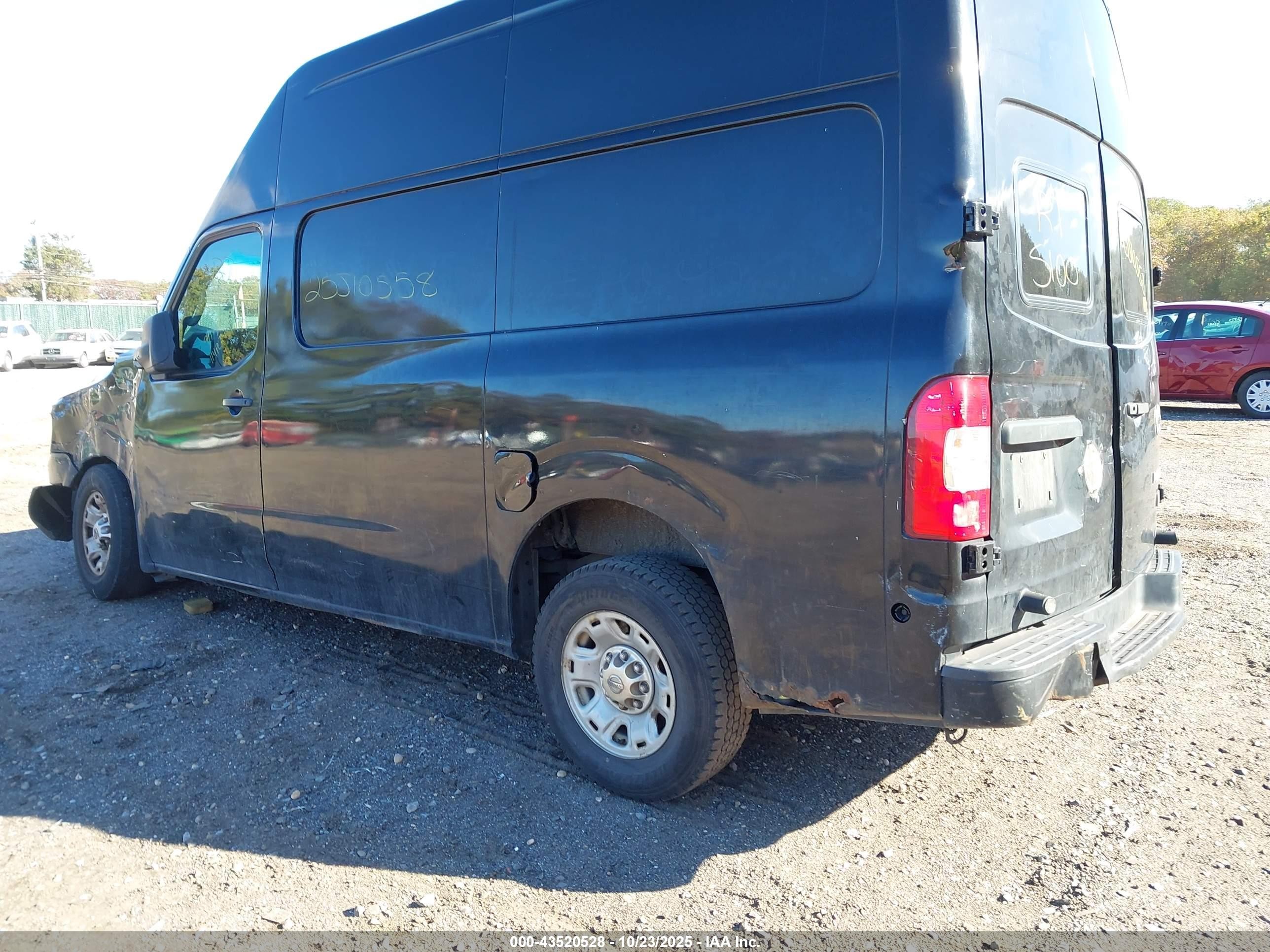 2012 Nissan Nv 2500 Nv2500 Hd S V8 Black vin: 1N6AF0LX7CN103626