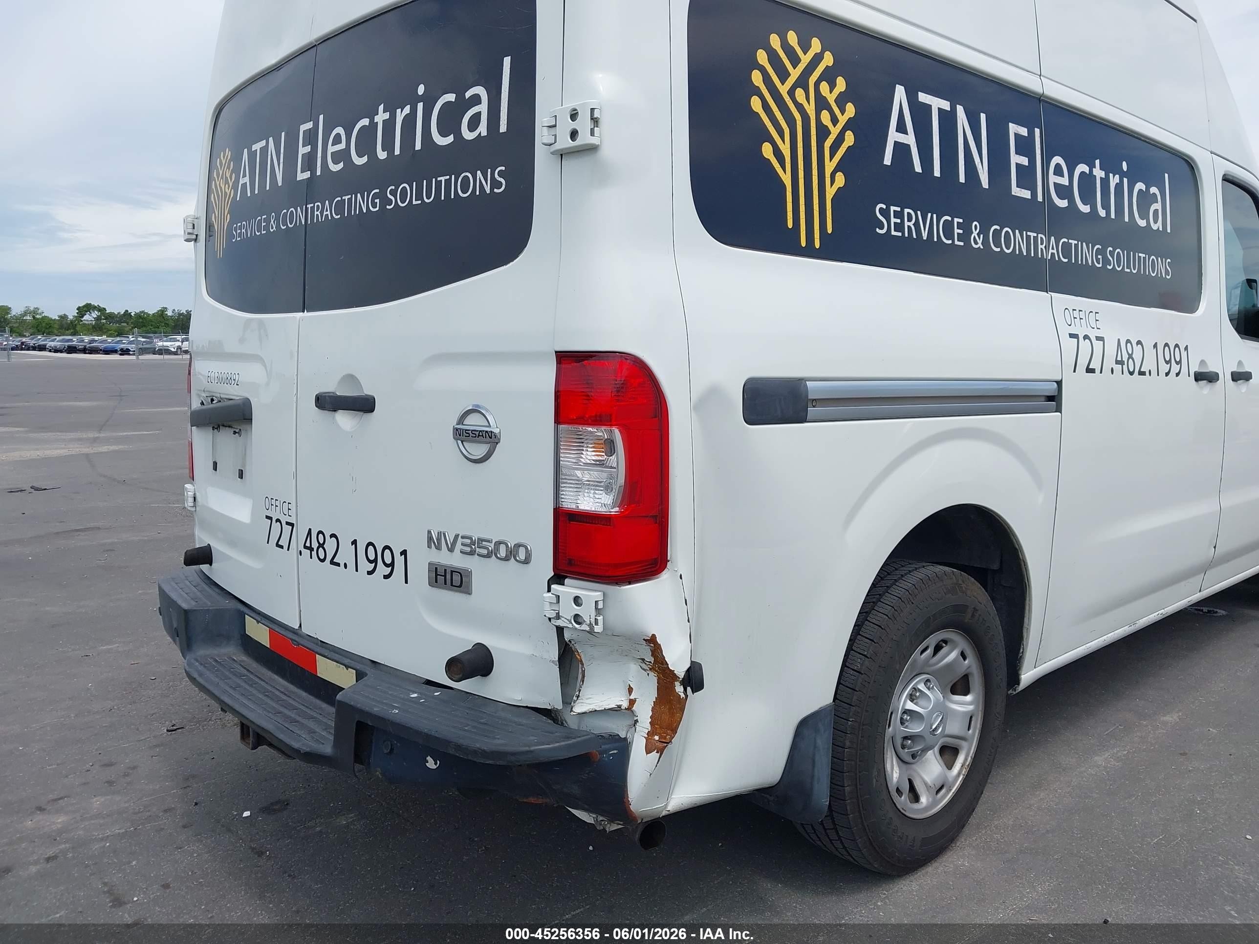 2015 Nissan Nv Cargo Nv3500 Hd Sv V8 White vin: 1N6AF0LX7FN805949