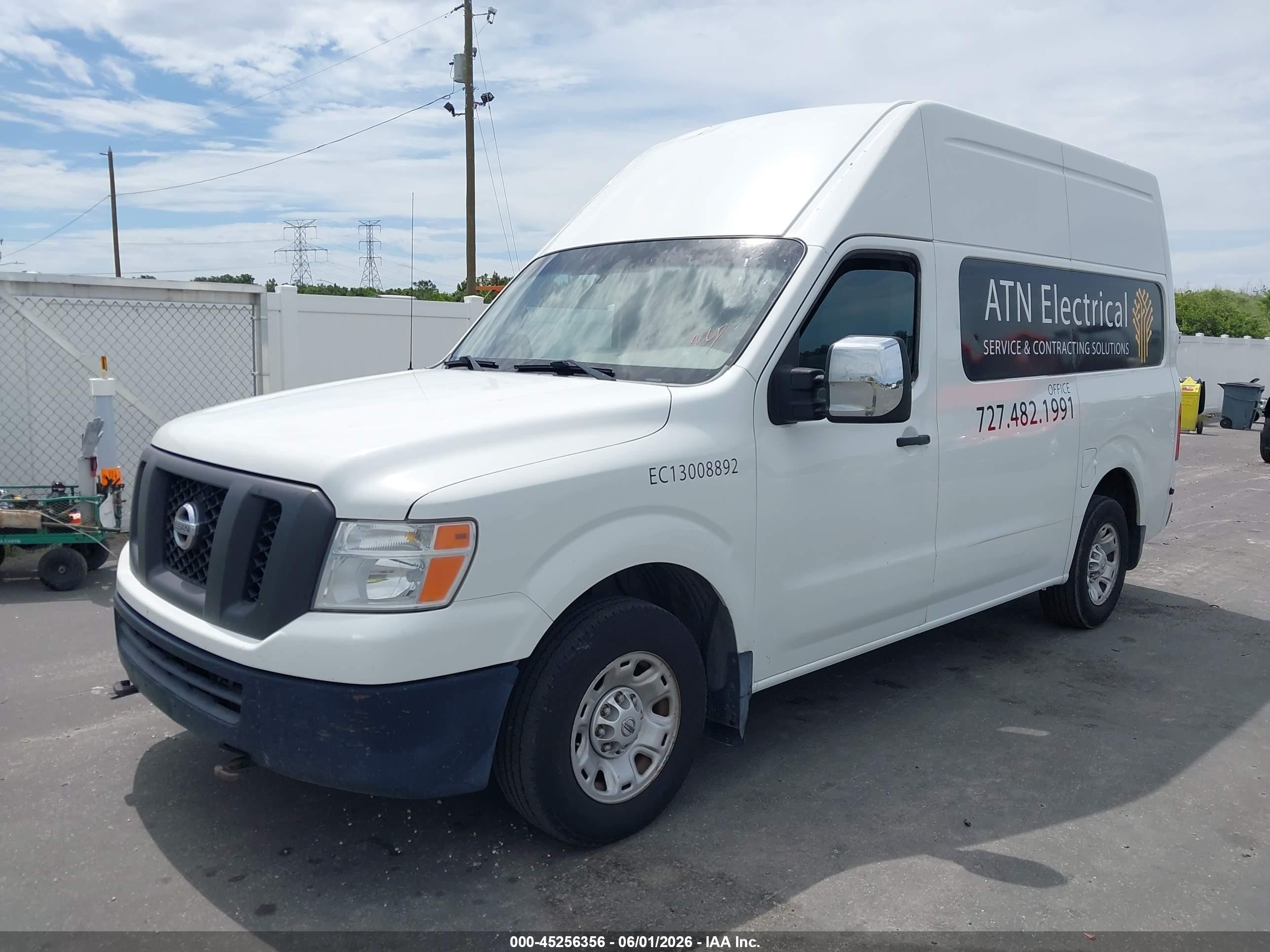 2015 Nissan Nv Cargo Nv3500 Hd Sv V8 White vin: 1N6AF0LX7FN805949