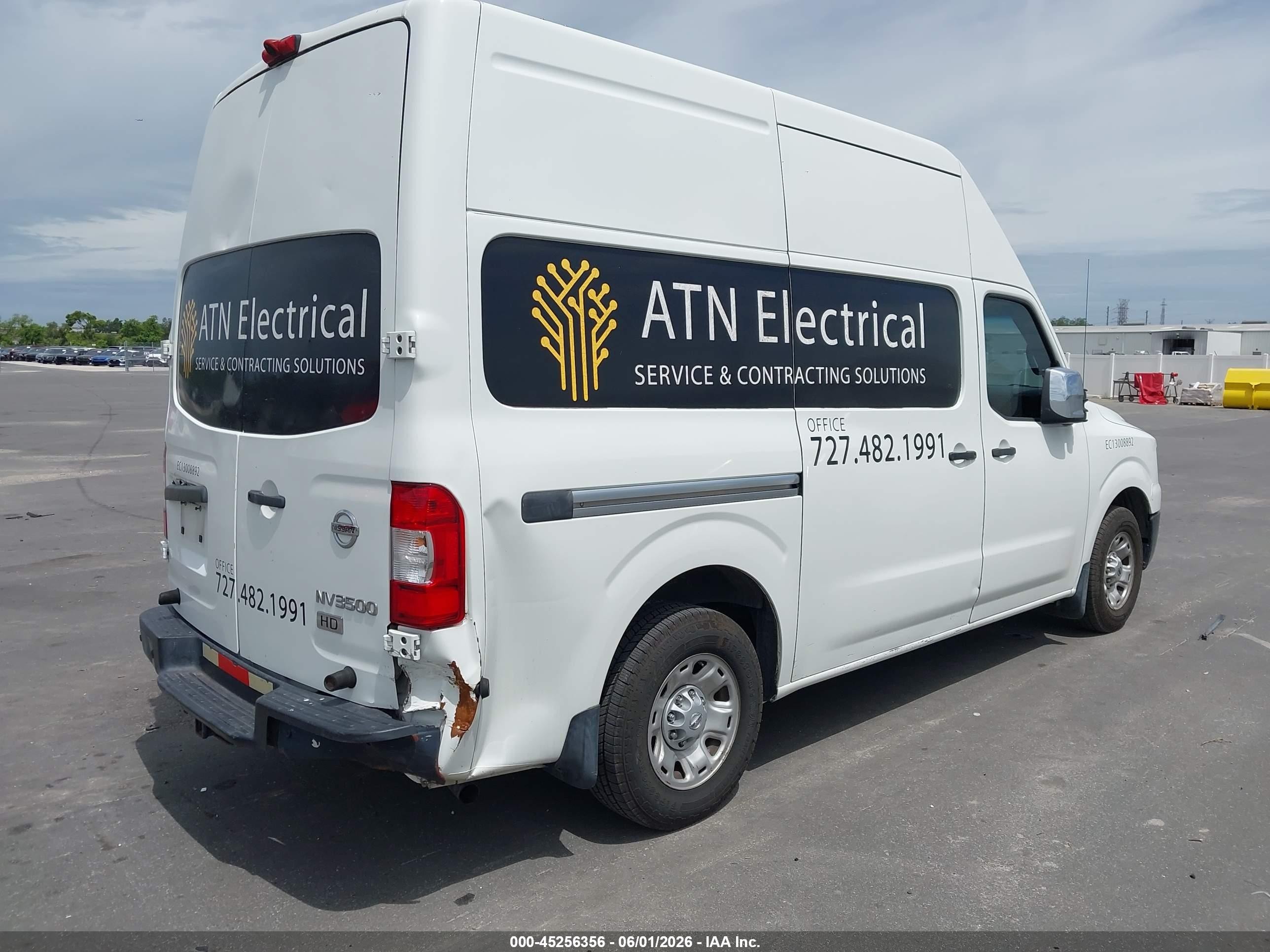 2015 Nissan Nv Cargo Nv3500 Hd Sv V8 White vin: 1N6AF0LX7FN805949