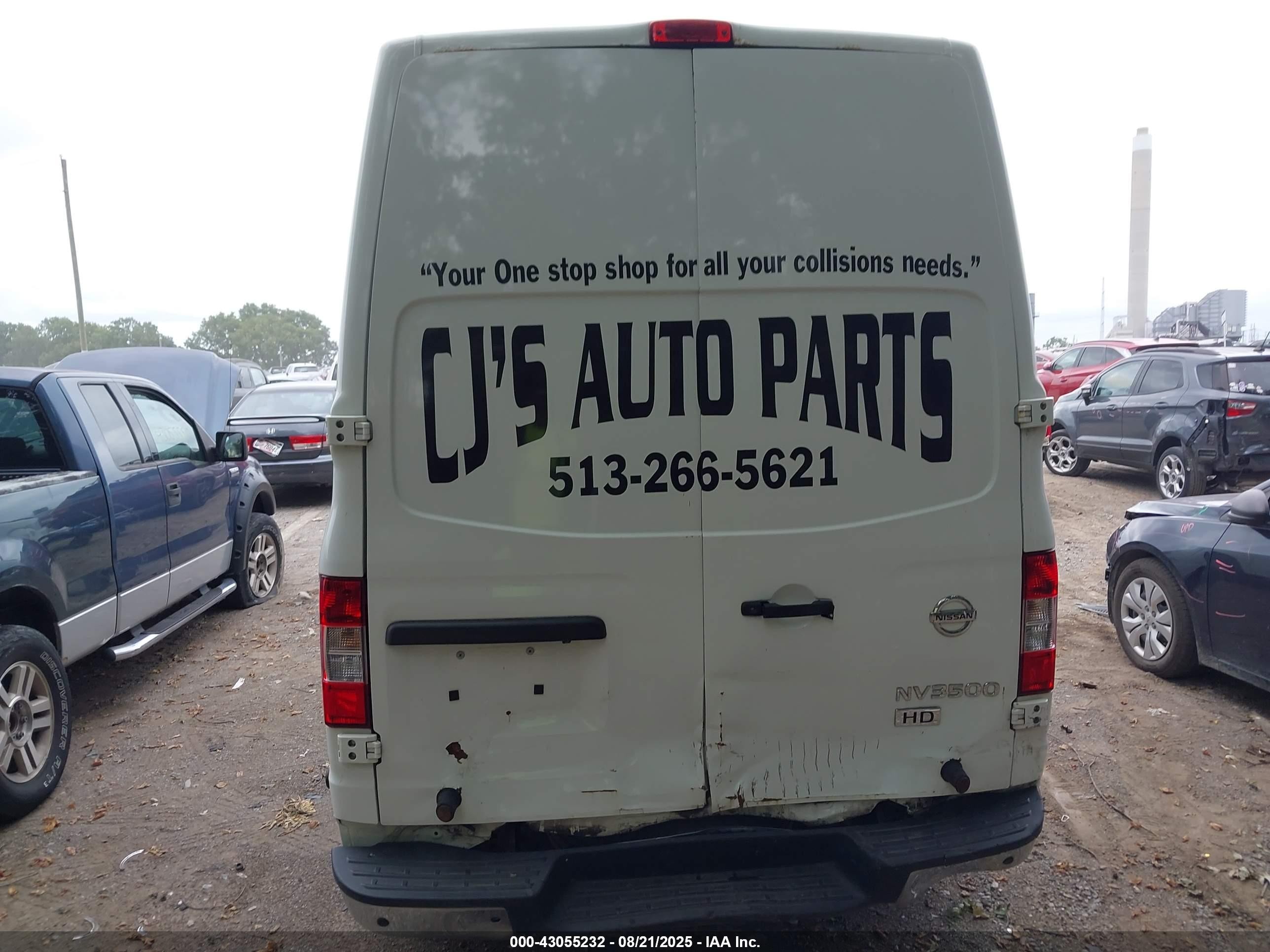 2015 Nissan Nv Cargo Nv3500 Hd Sl V8 White vin: 1N6AF0LY0FN809267
