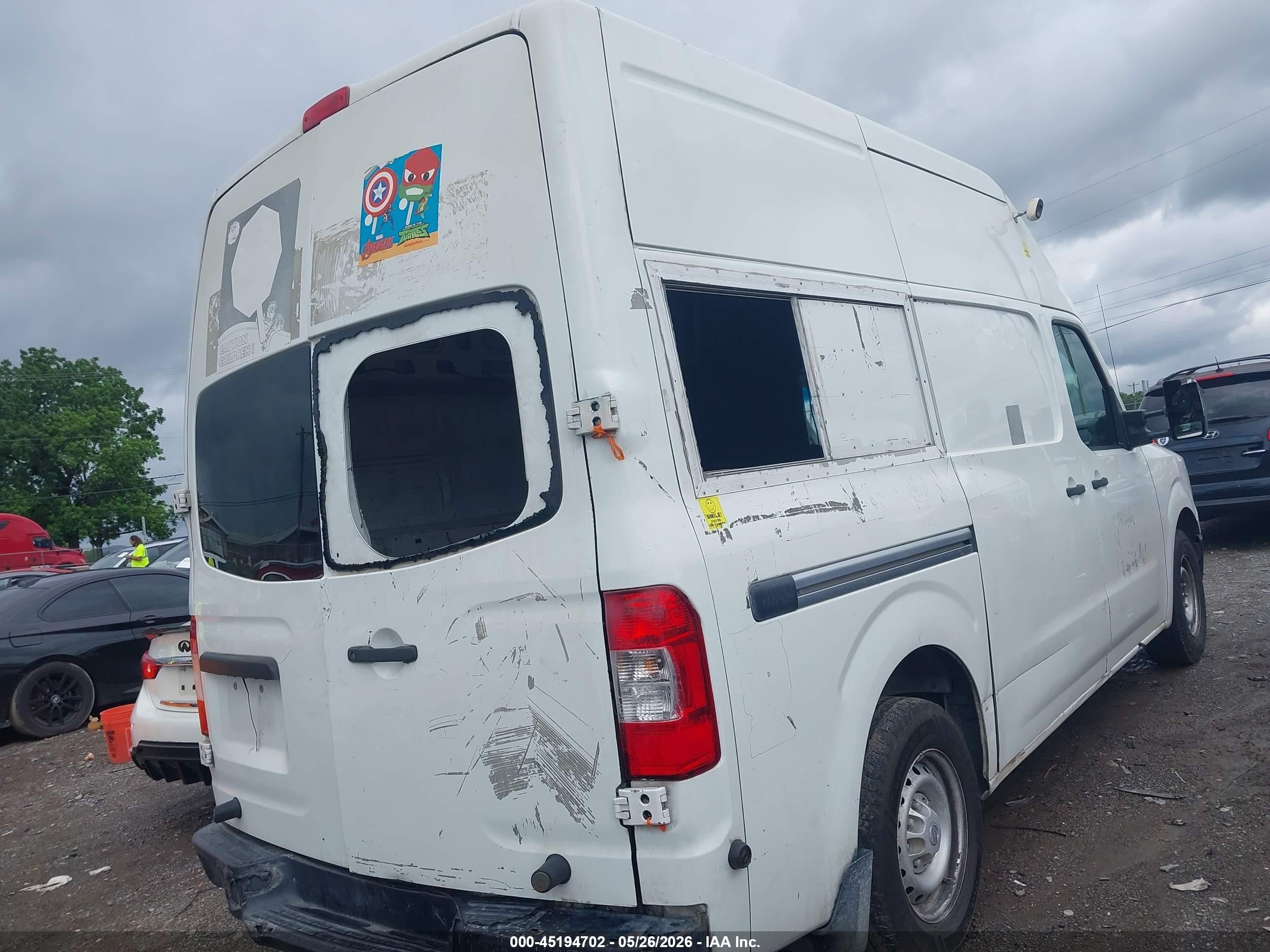 2015 Nissan Nv Cargo Nv2500 Hd S V8 Белый vin: 1N6AF0LY1FN801601