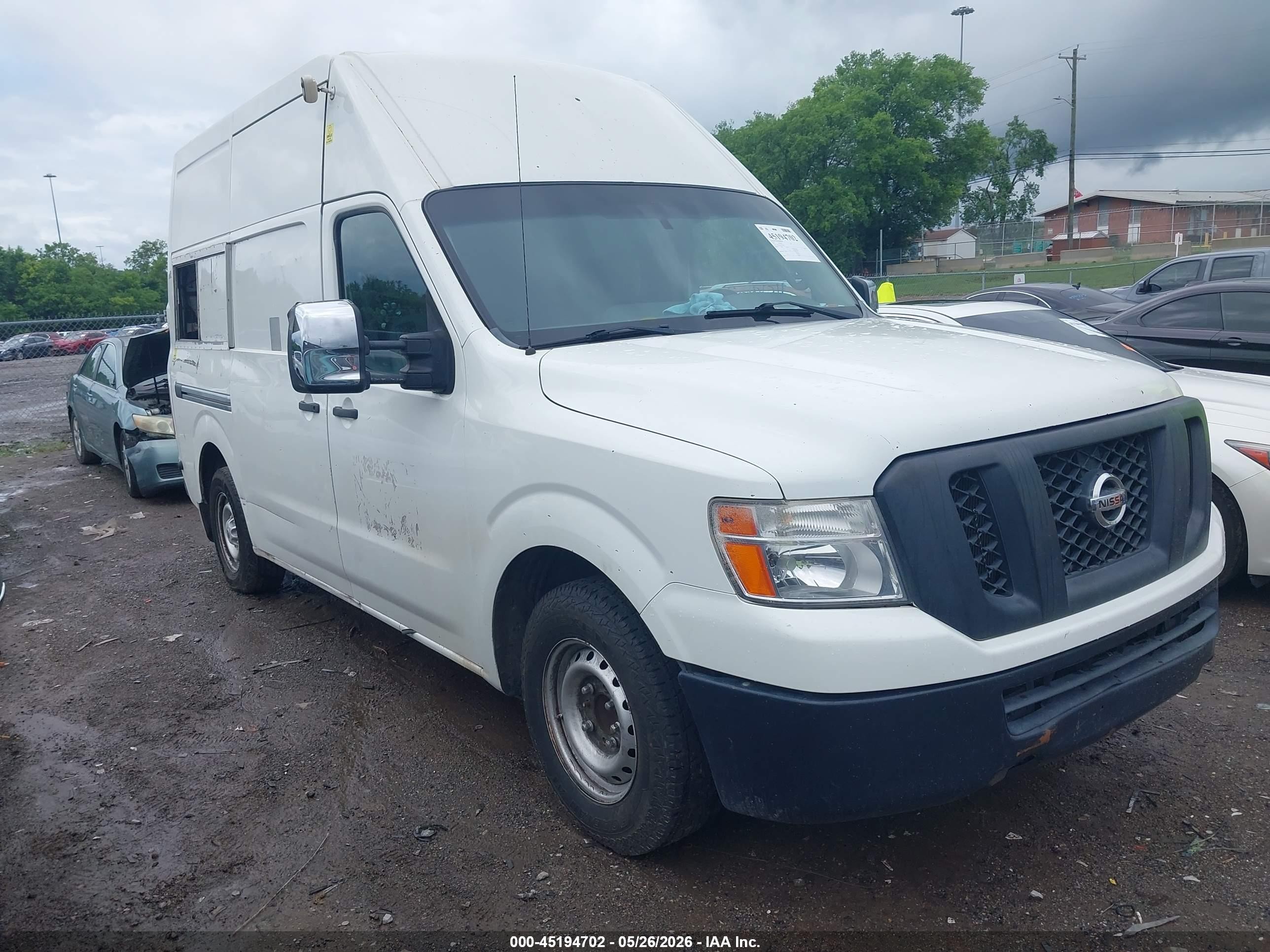 2015 Nissan Nv Cargo Nv2500 Hd S V8 White vin: 1N6AF0LY1FN801601