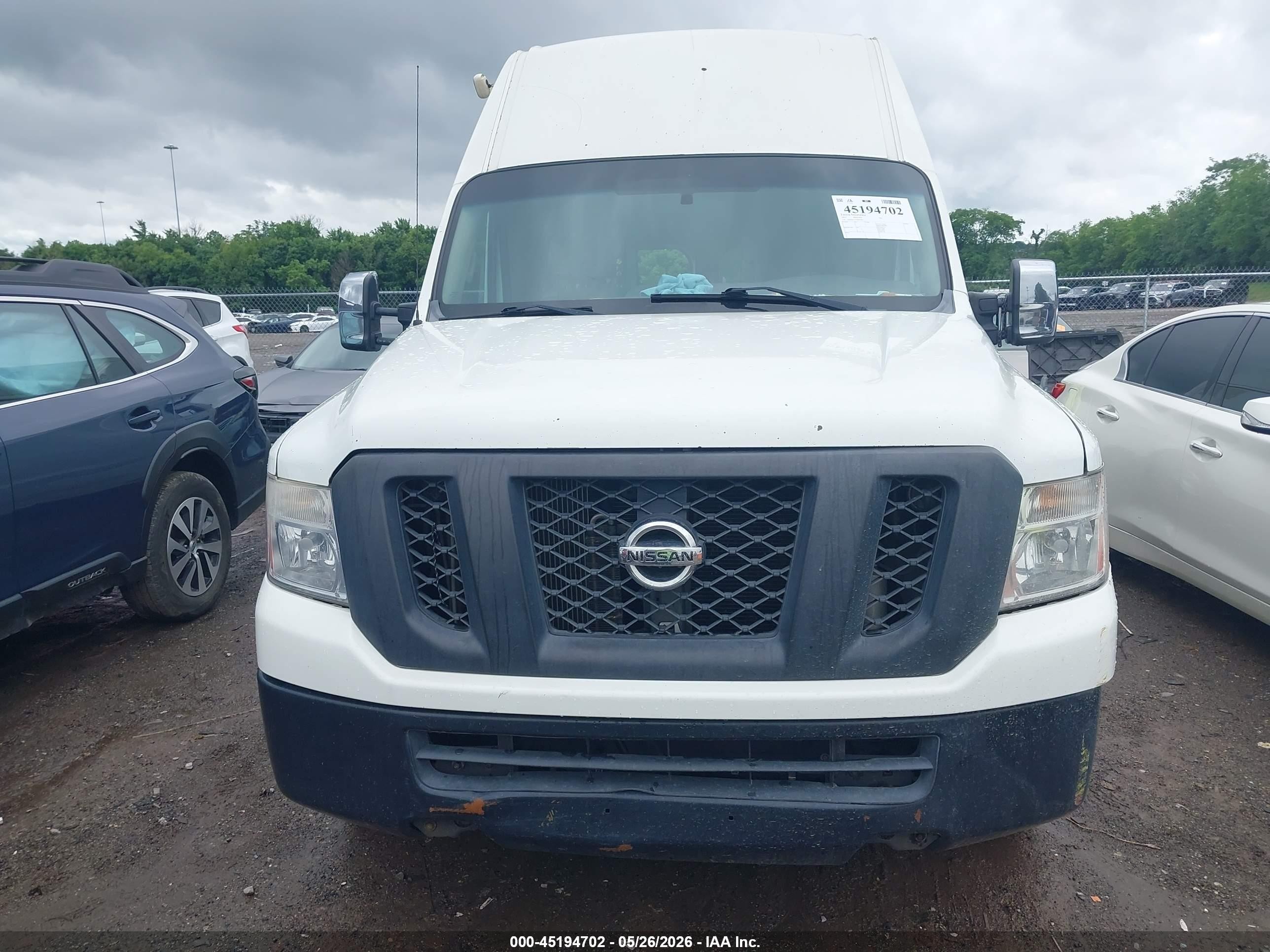 2015 Nissan Nv Cargo Nv2500 Hd S V8 Белый vin: 1N6AF0LY1FN801601