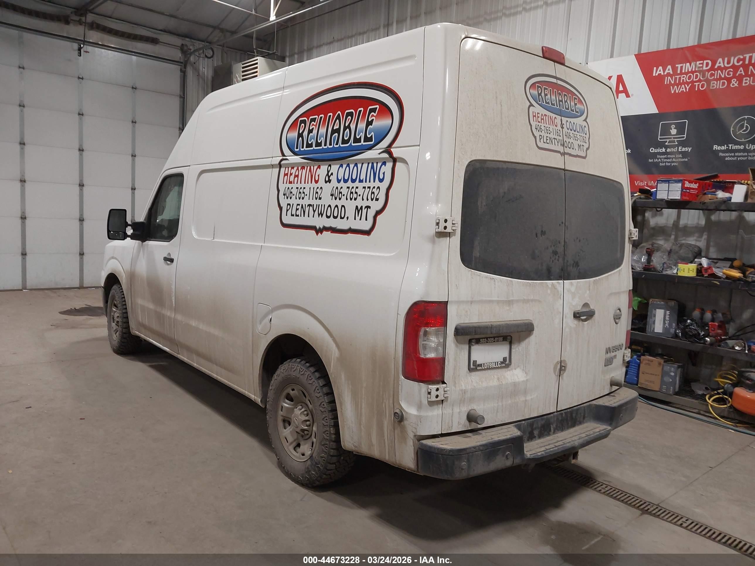 2015 Nissan Nv Cargo Nv2500 Hd S V8/sl V8/sv V8 White vin: 1N6AF0LY2FN803356
