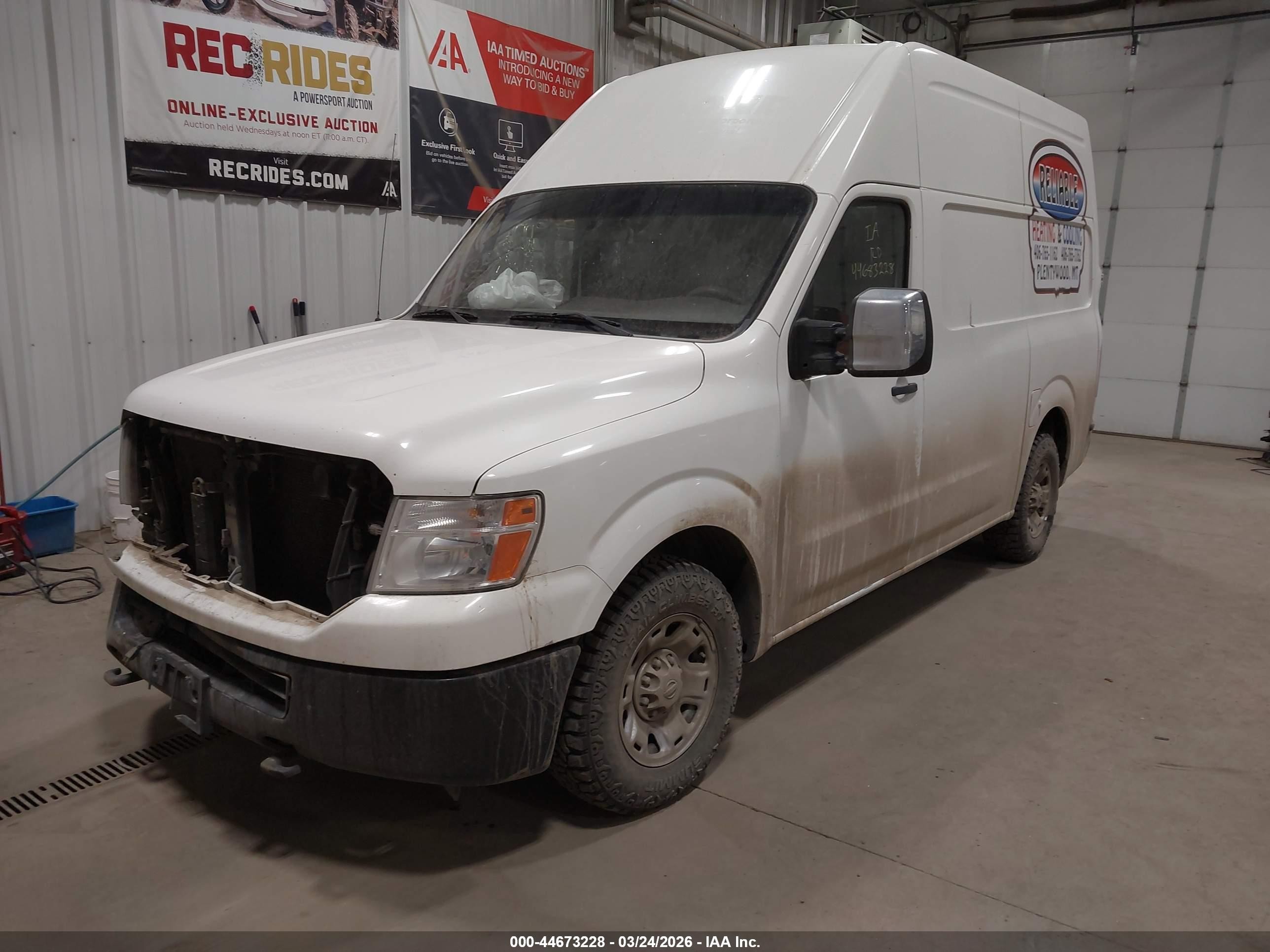 2015 Nissan Nv Cargo Nv2500 Hd S V8/sl V8/sv V8 White vin: 1N6AF0LY2FN803356