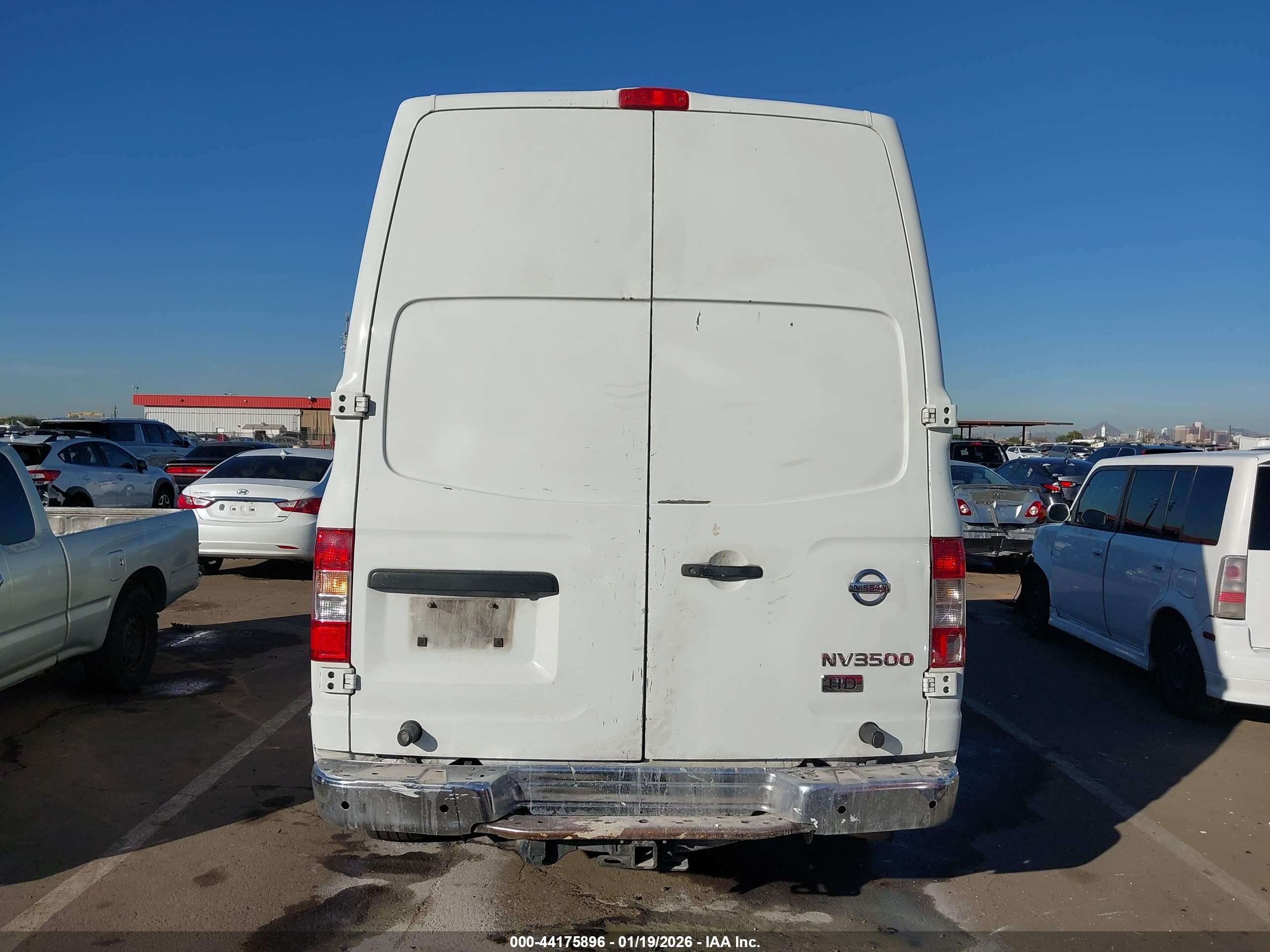 2013 Nissan Nv Cargo Nv3500 Hd Sv V8 White vin: 1N6AF0LY3DN110051