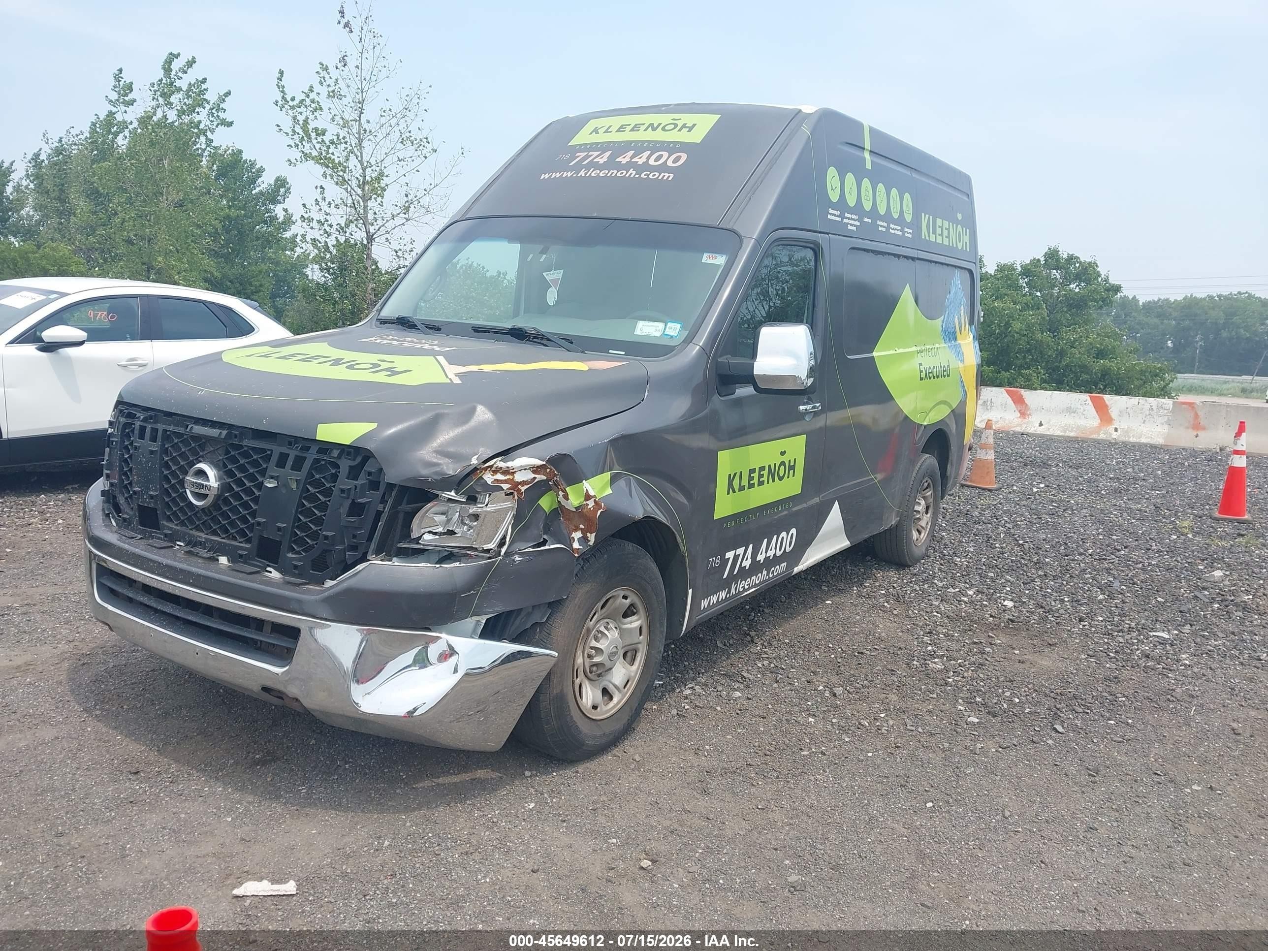 2012 Nissan Nv 3500 Nv3500 Hd Sv V8 Gray vin: 1N6AF0LY6CN106977