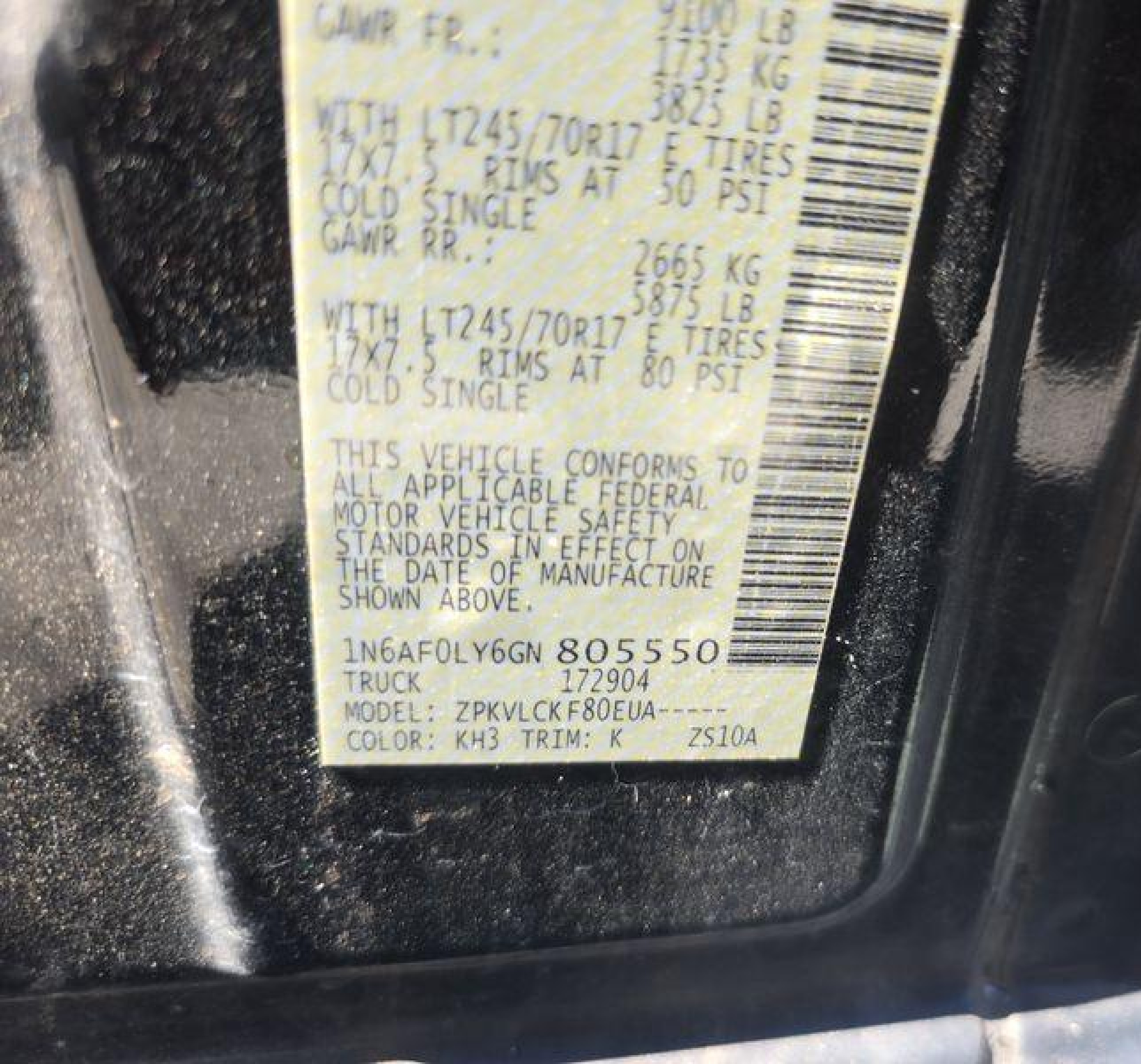 2016 Nissan Nv Cargo Nv2500 Hd S V8 Черный vin: 1N6AF0LY6GN805550