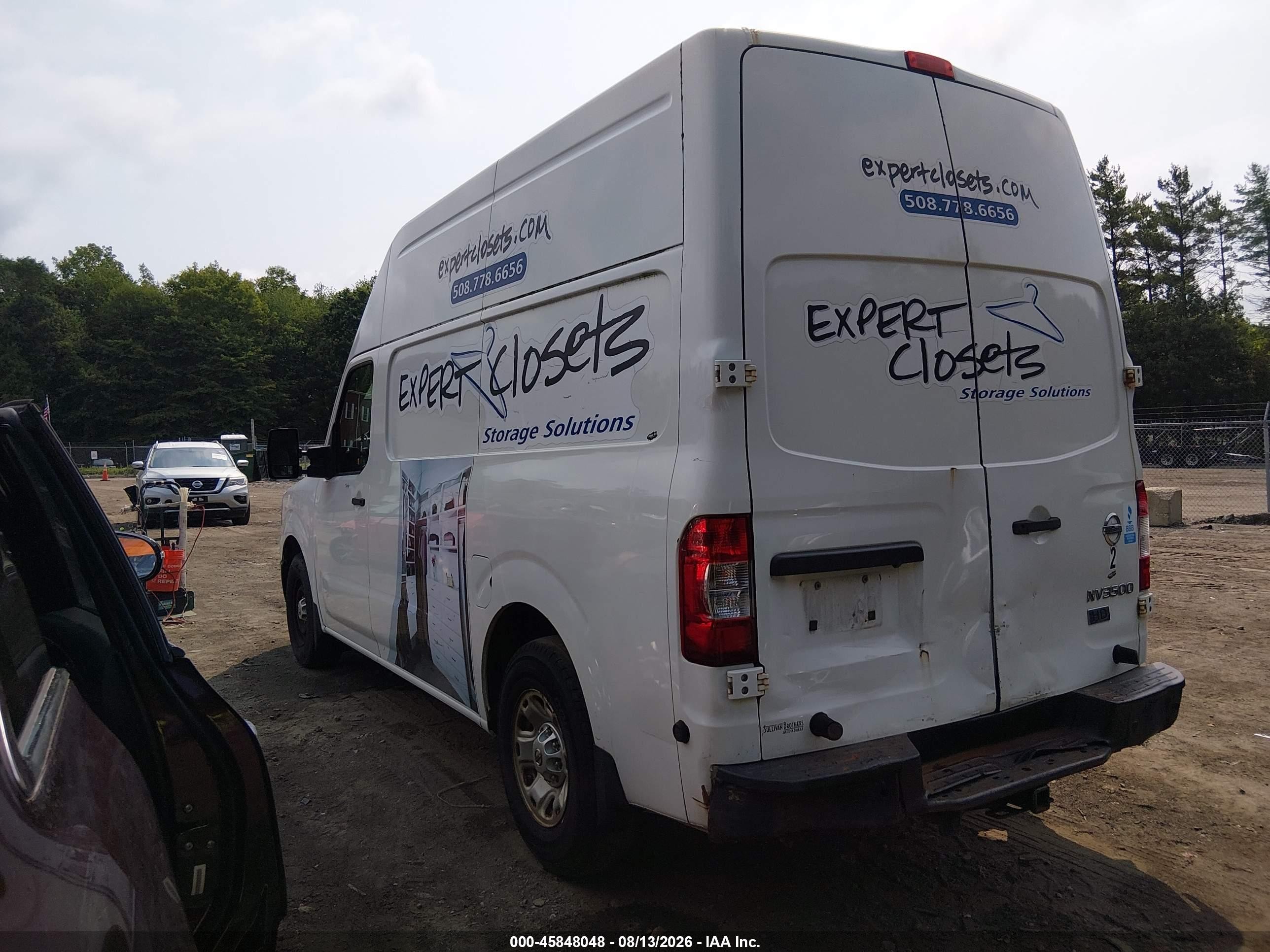 2014 Nissan Nv Cargo Nv3500 Hd Sv V8 White vin: 1N6AF0LY9EN107298