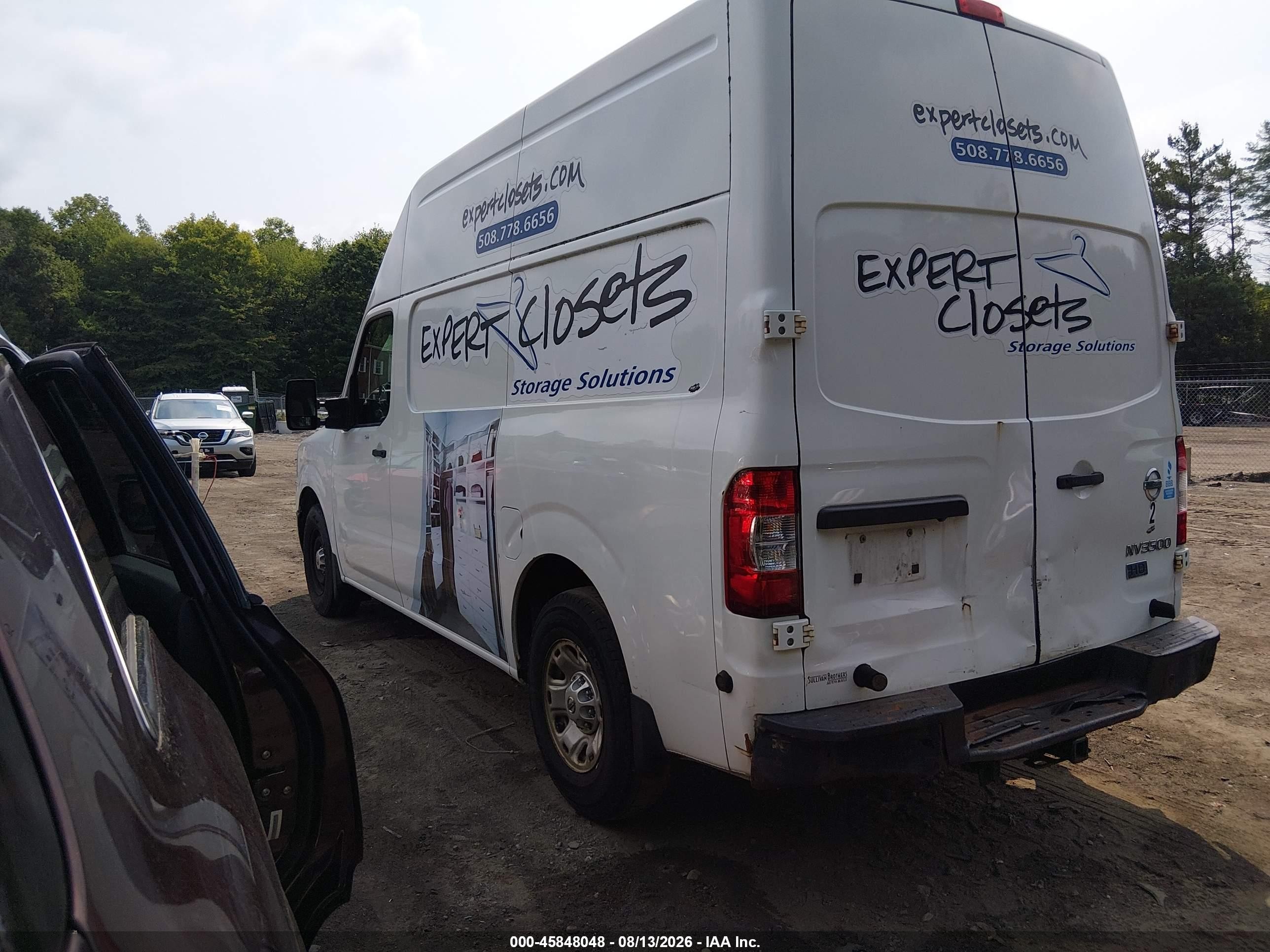 2014 Nissan Nv Cargo Nv3500 Hd Sv V8 White vin: 1N6AF0LY9EN107298