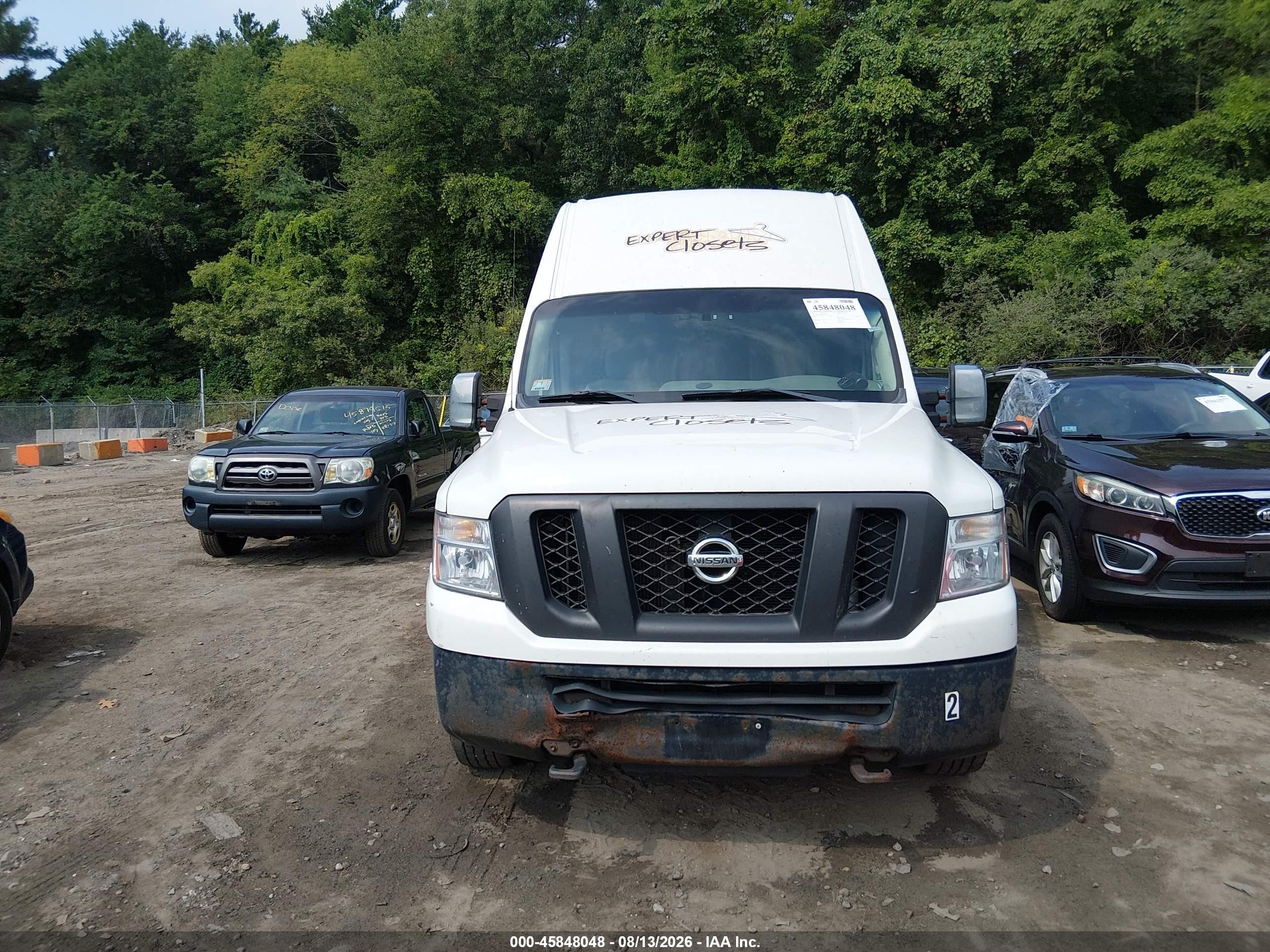2014 Nissan Nv Cargo Nv3500 Hd Sv V8 White vin: 1N6AF0LY9EN107298