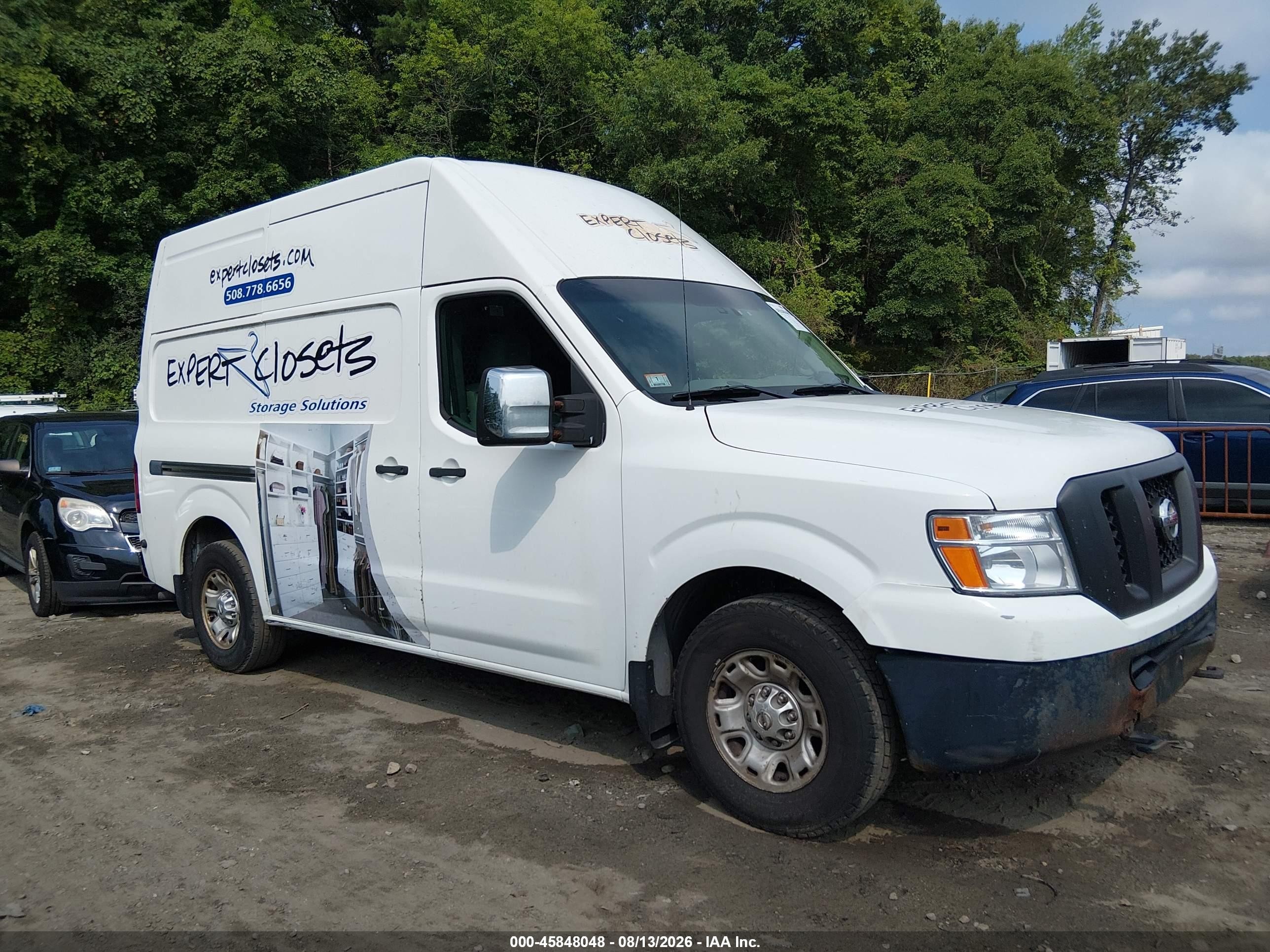 2014 Nissan Nv Cargo Nv3500 Hd Sv V8 White vin: 1N6AF0LY9EN107298