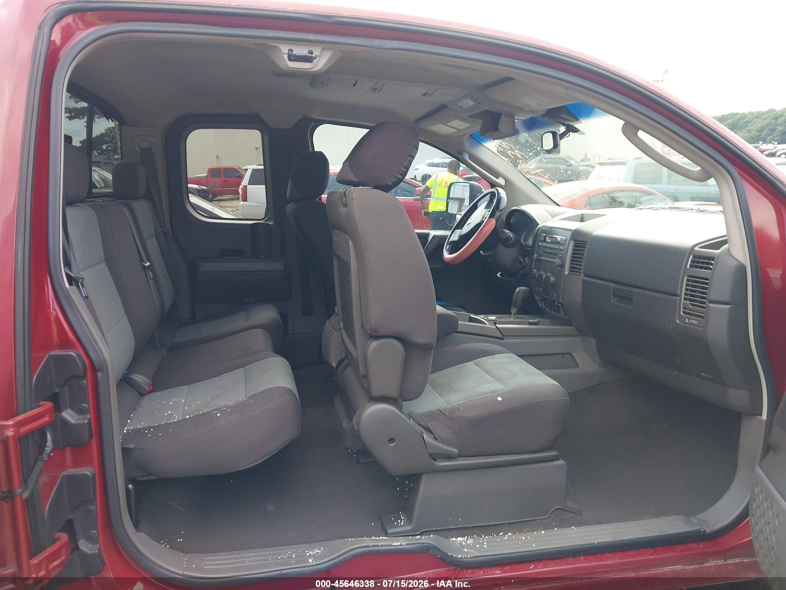 2005 Nissan Titan Se Red vin: 1N6BA06A05N569721