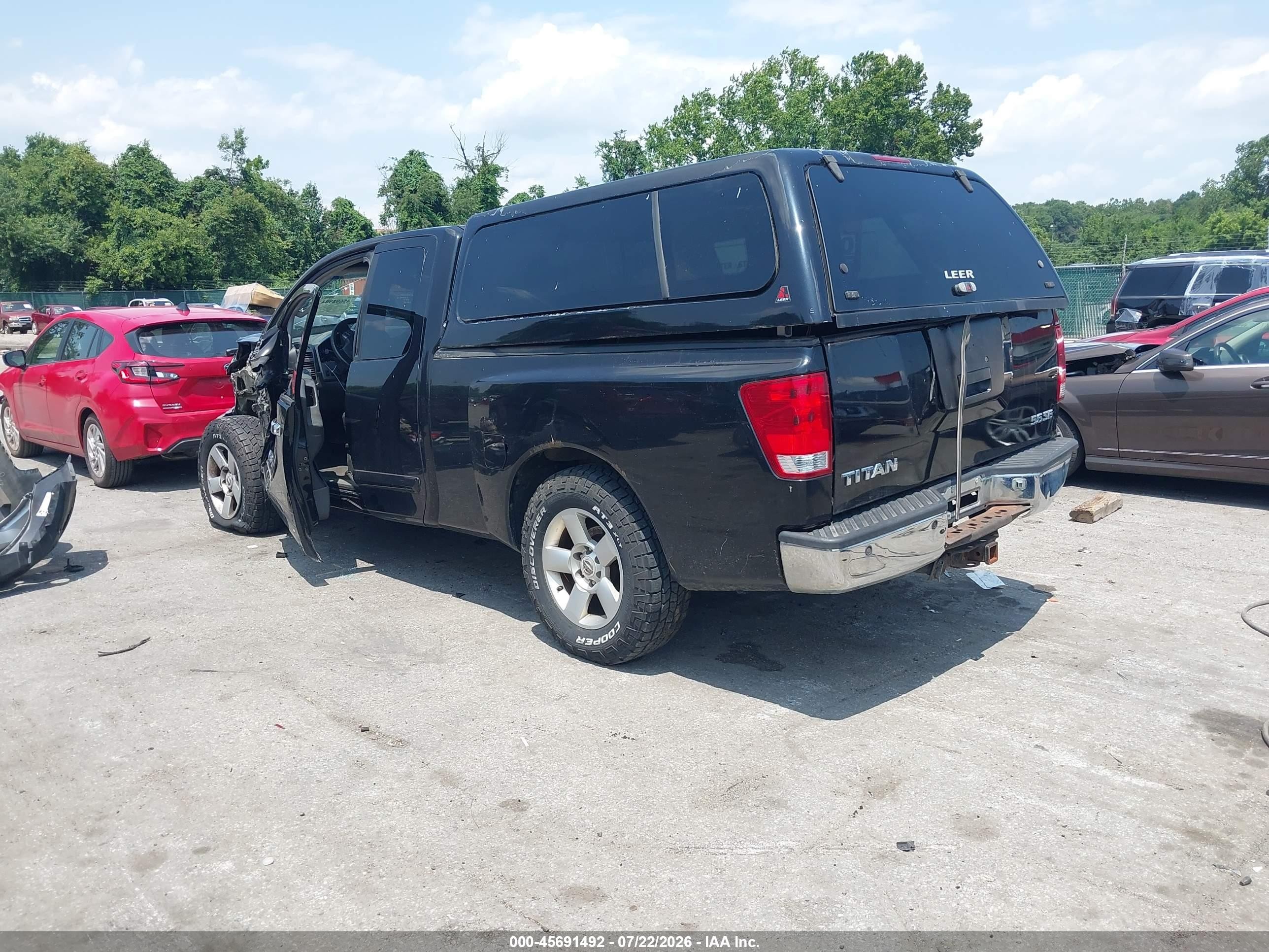 2006 Nissan Titan Se Black vin: 1N6BA06A06N519810