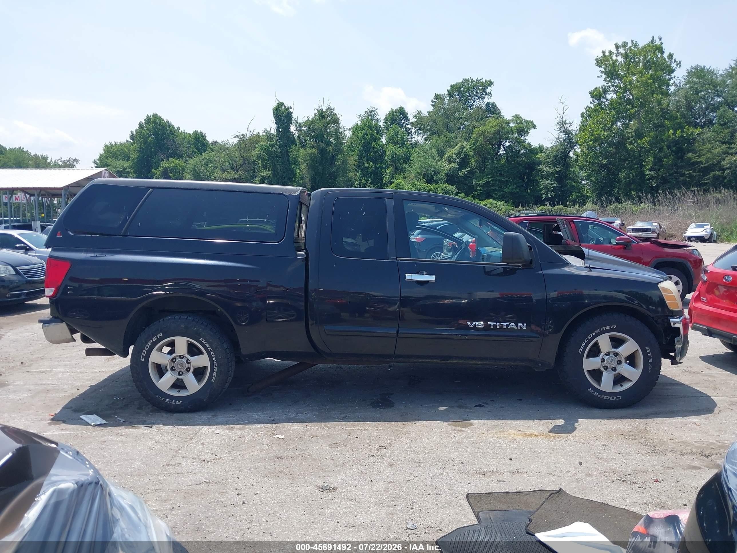 2006 Nissan Titan Se Black vin: 1N6BA06A06N519810