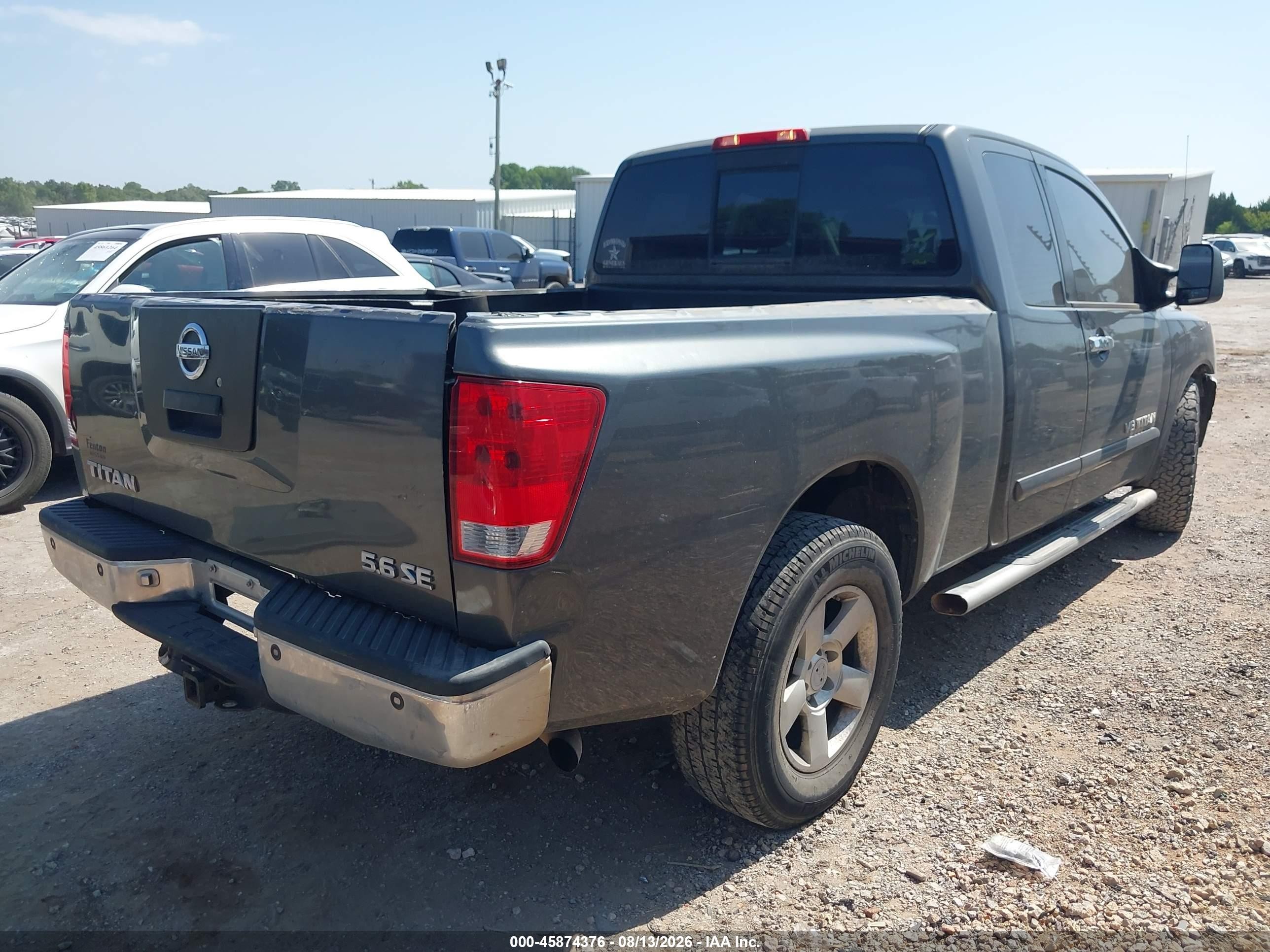 2006 Nissan Titan Se Серый vin: 1N6BA06A06N550328