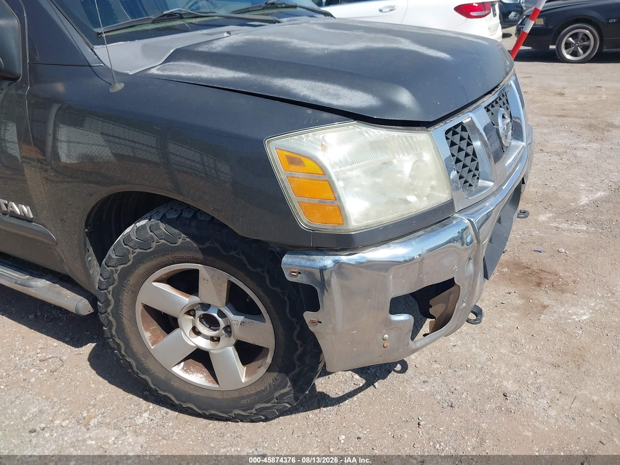 2006 Nissan Titan Se Серый vin: 1N6BA06A06N550328