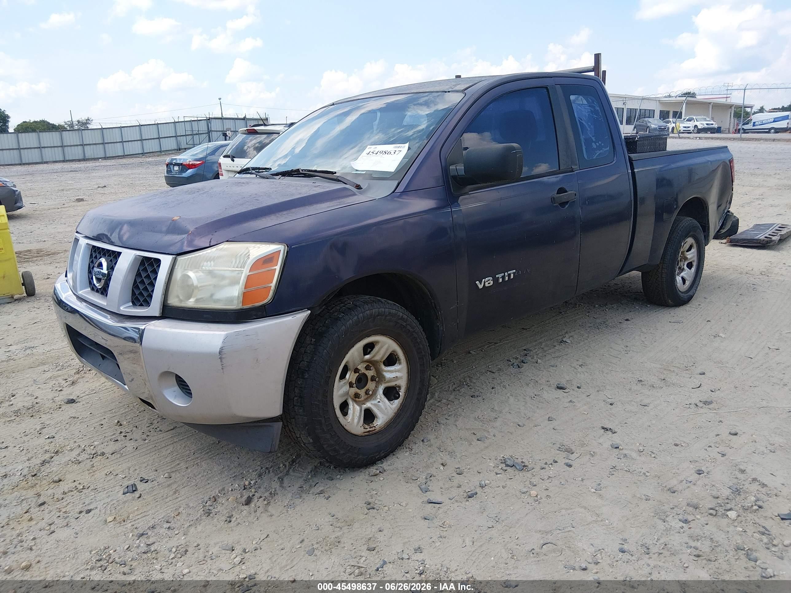 2006 Nissan Titan Xe Blue vin: 1N6BA06A06N551219