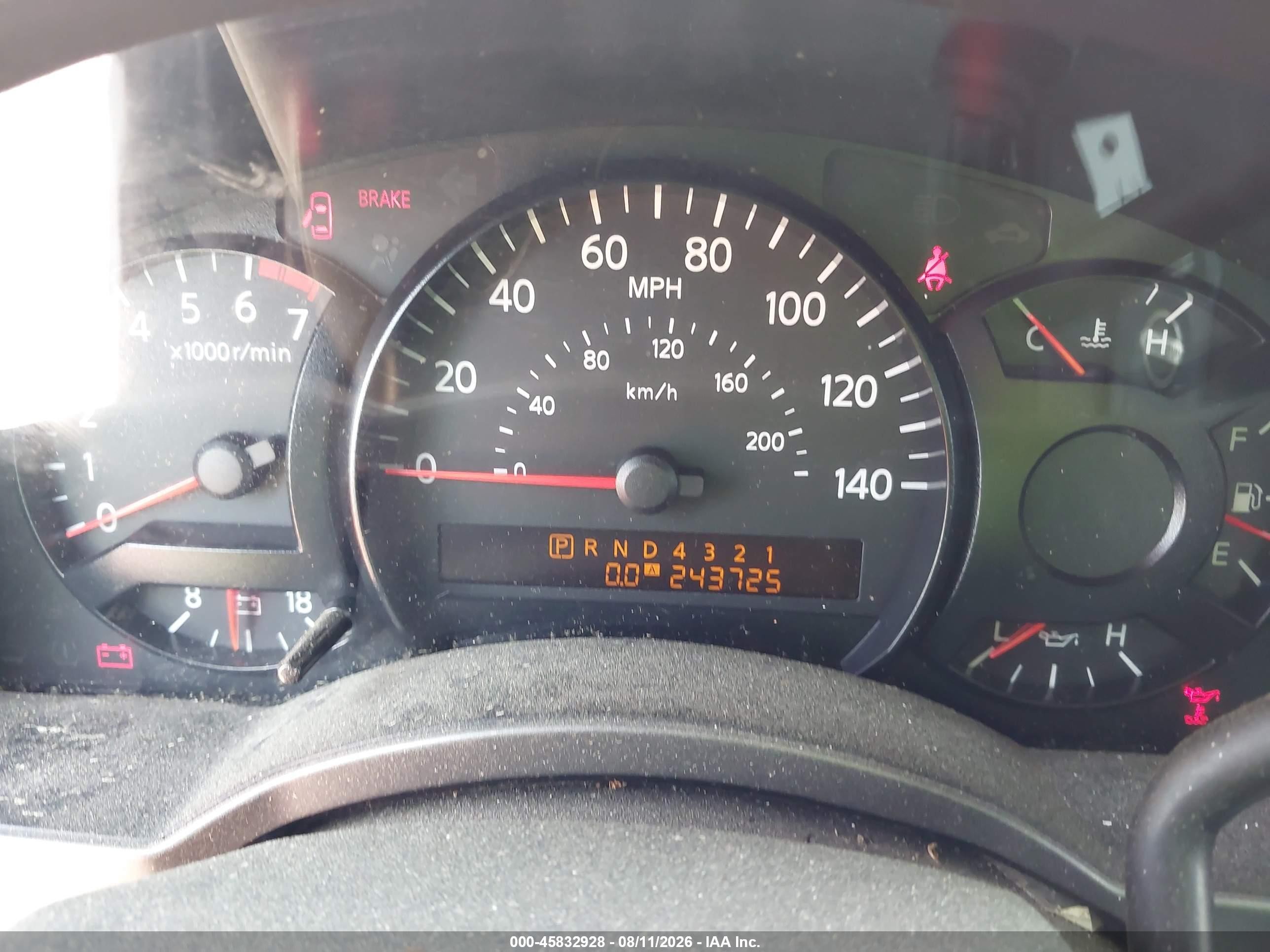 2007 Nissan Titan Xe Red vin: 1N6BA06A07N221260