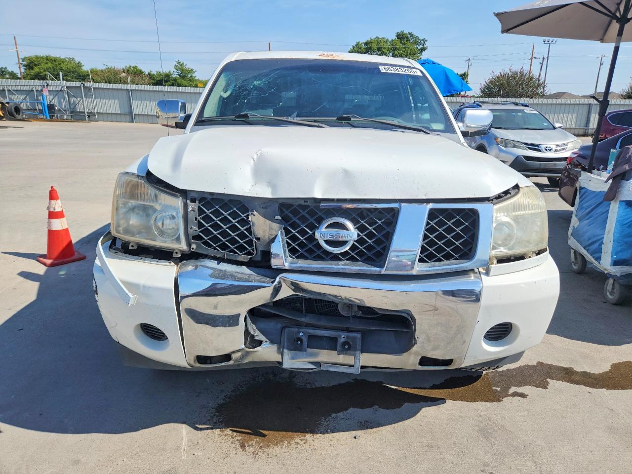 2006 Nissan Titan Xe Ffv White vin: 1N6BA06A16N545879