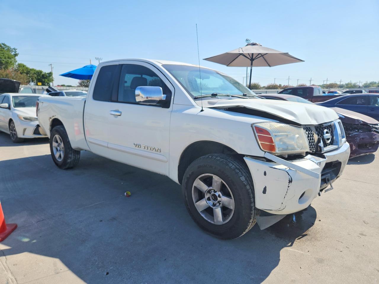 2006 Nissan Titan Xe Ffv White vin: 1N6BA06A16N545879