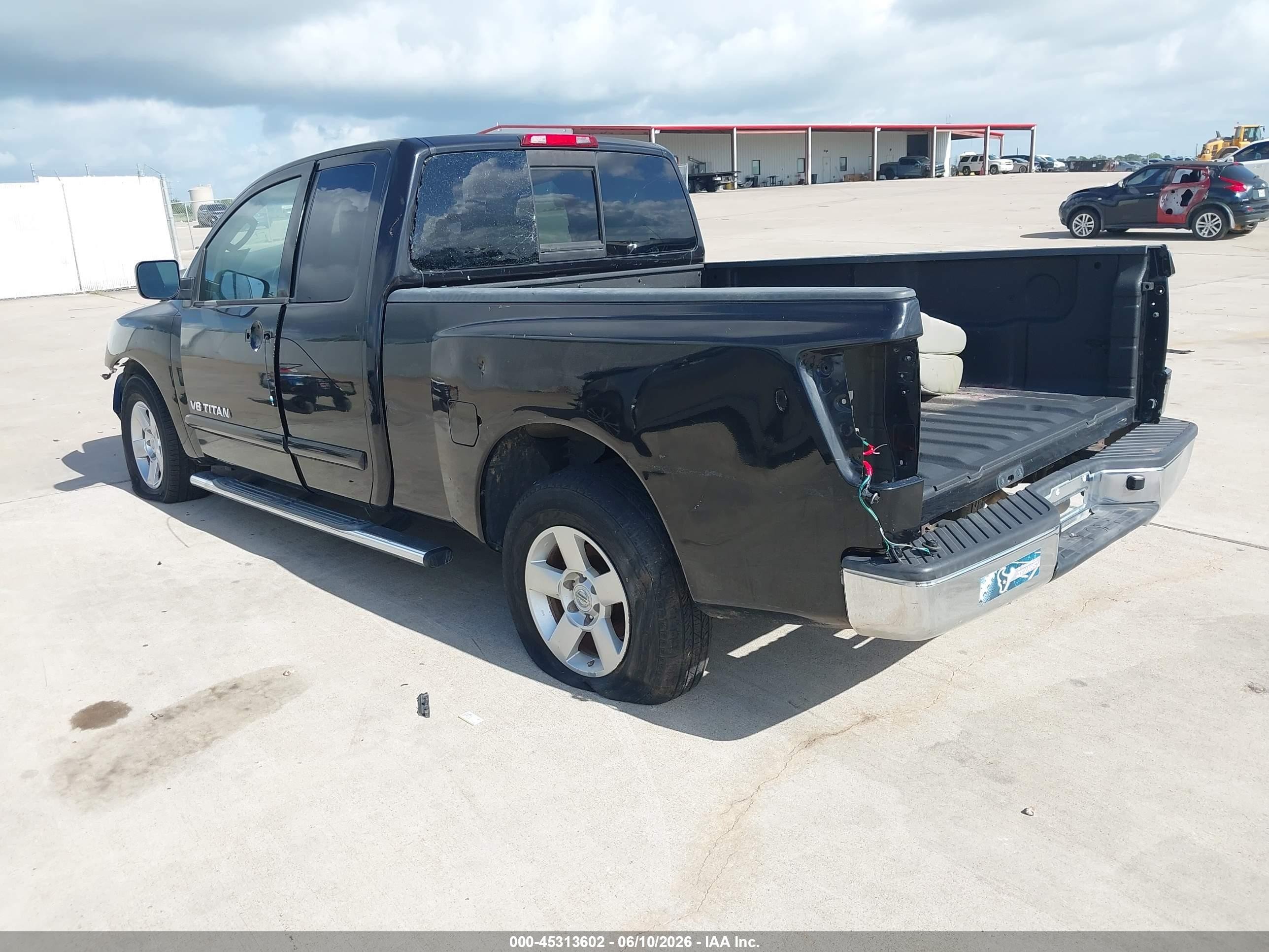 2007 Nissan Titan Se Black vin: 1N6BA06A17N243588