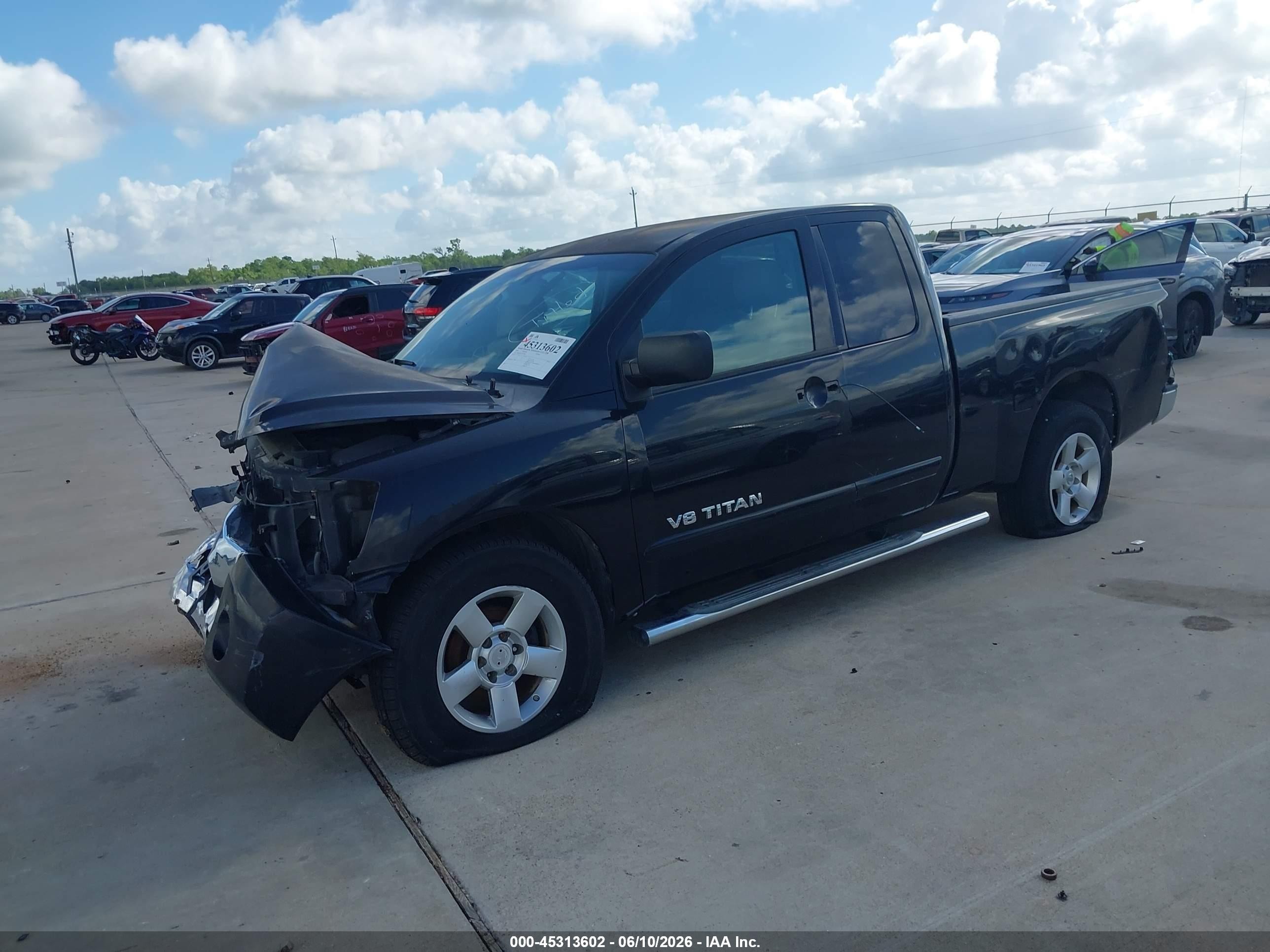 2007 Nissan Titan Se Black vin: 1N6BA06A17N243588