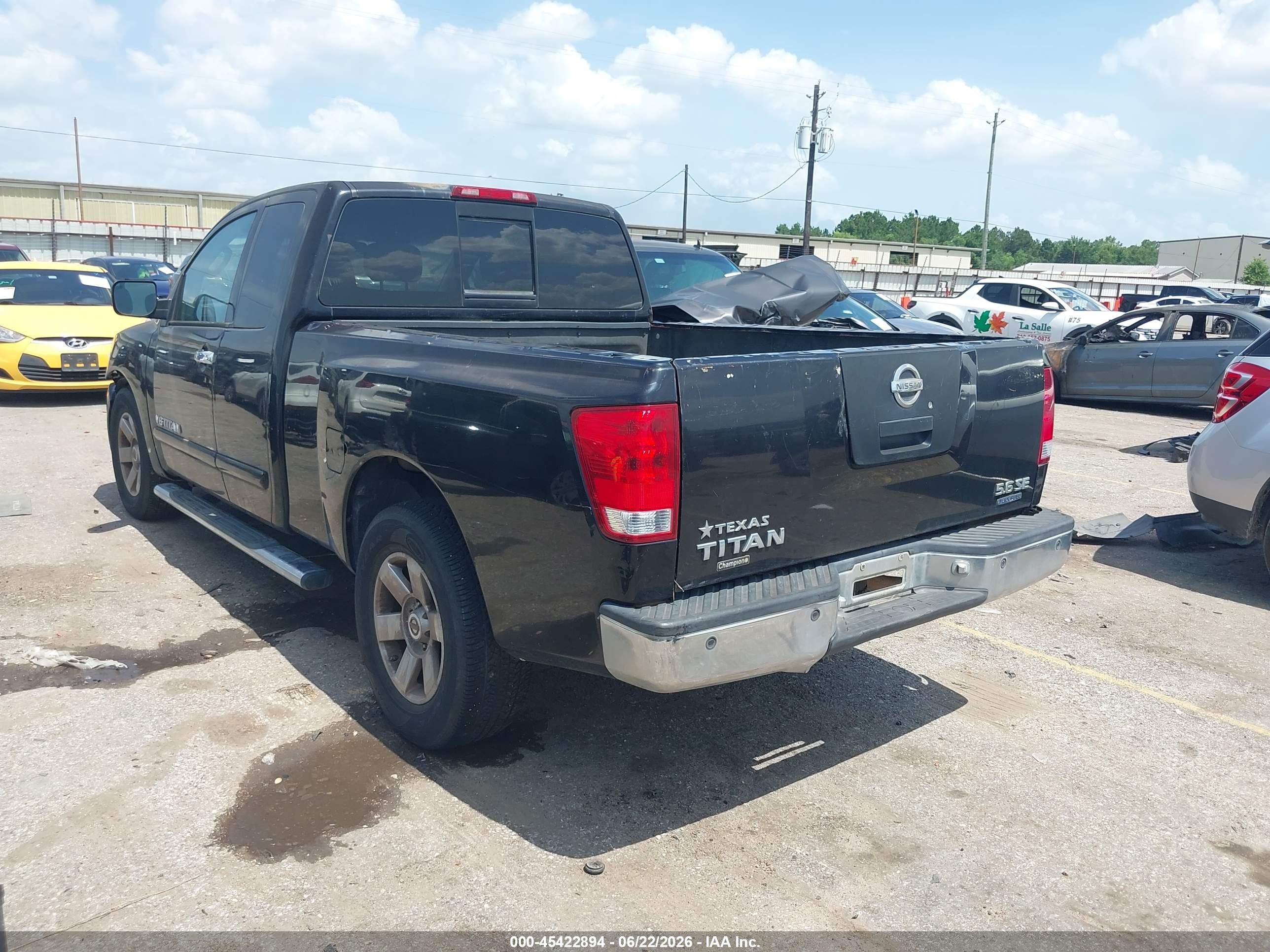 2005 Nissan Titan Se Black vin: 1N6BA06A35N576310