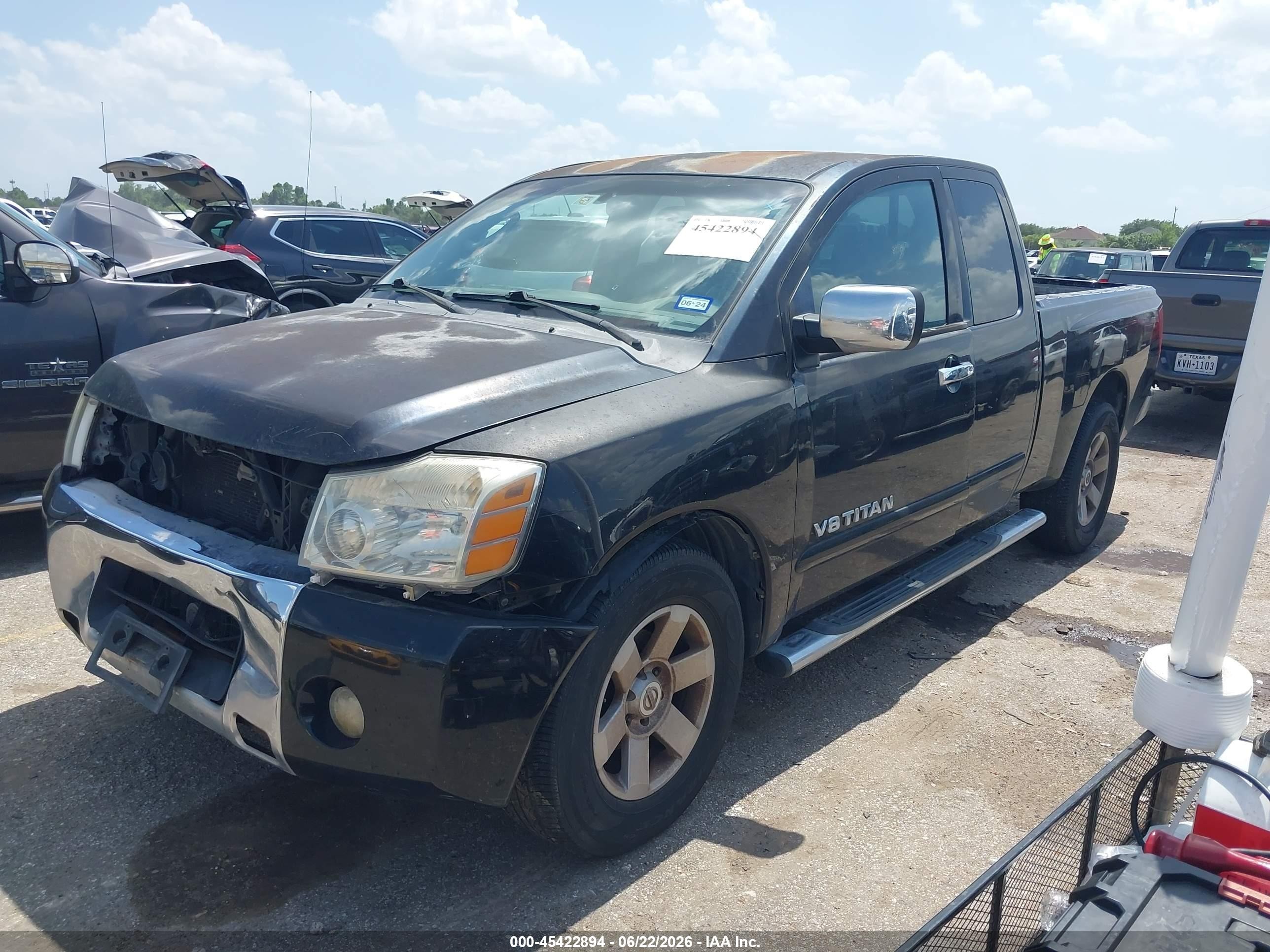 2005 Nissan Titan Se Black vin: 1N6BA06A35N576310