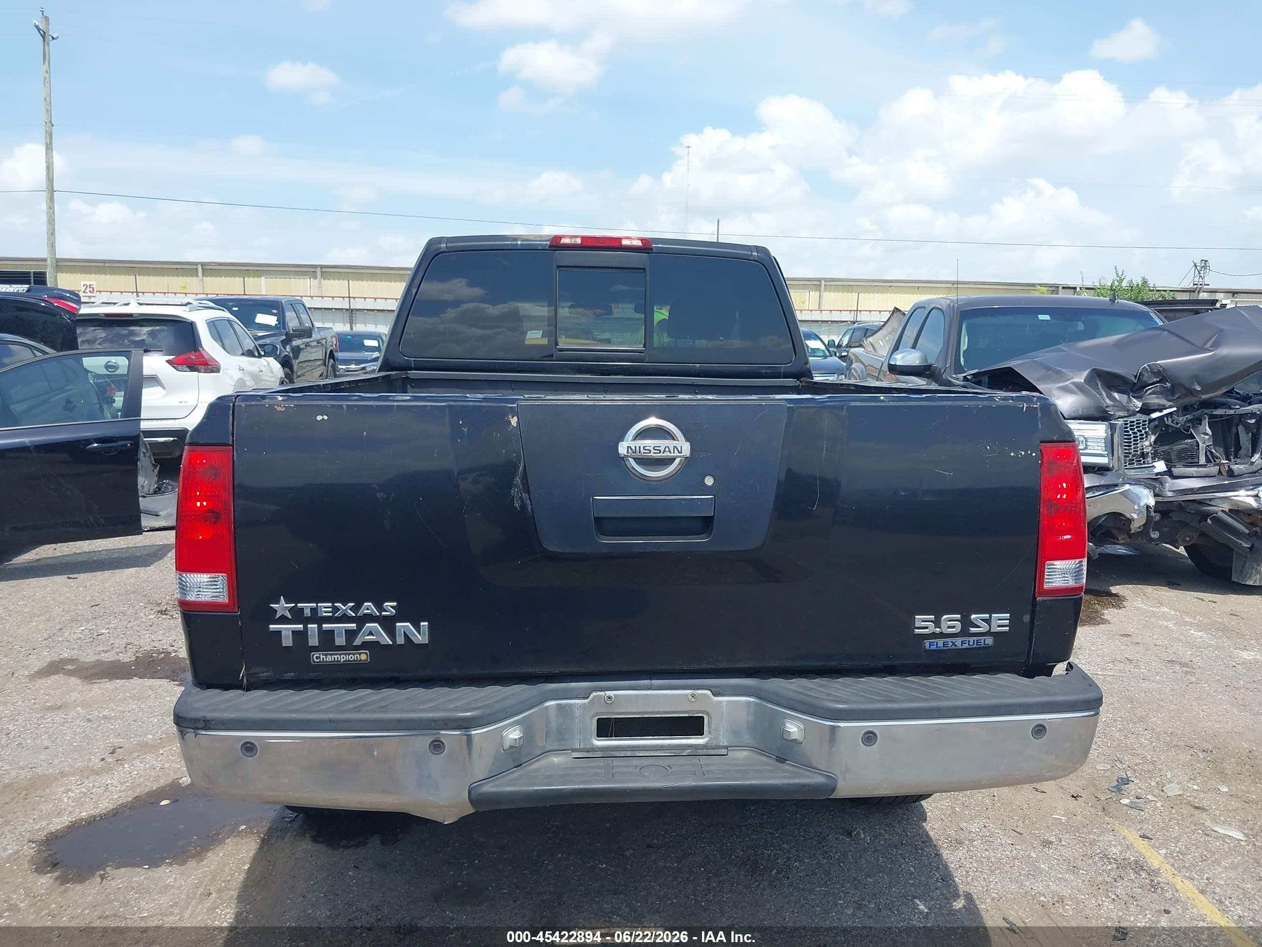 2005 Nissan Titan Se Black vin: 1N6BA06A35N576310
