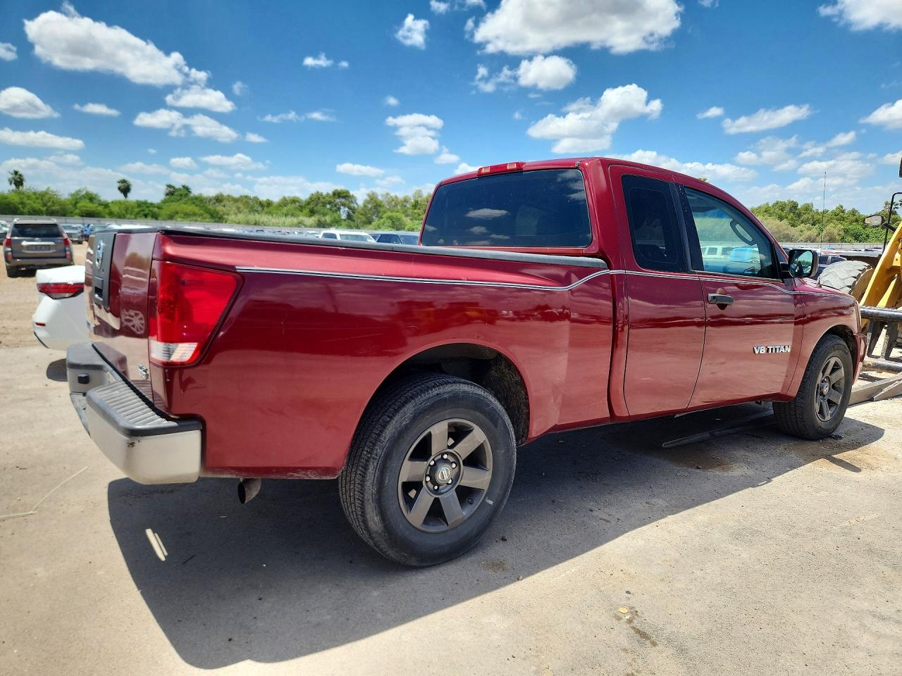 2005 Nissan Titan Xe Red vin: 1N6BA06A45N523776
